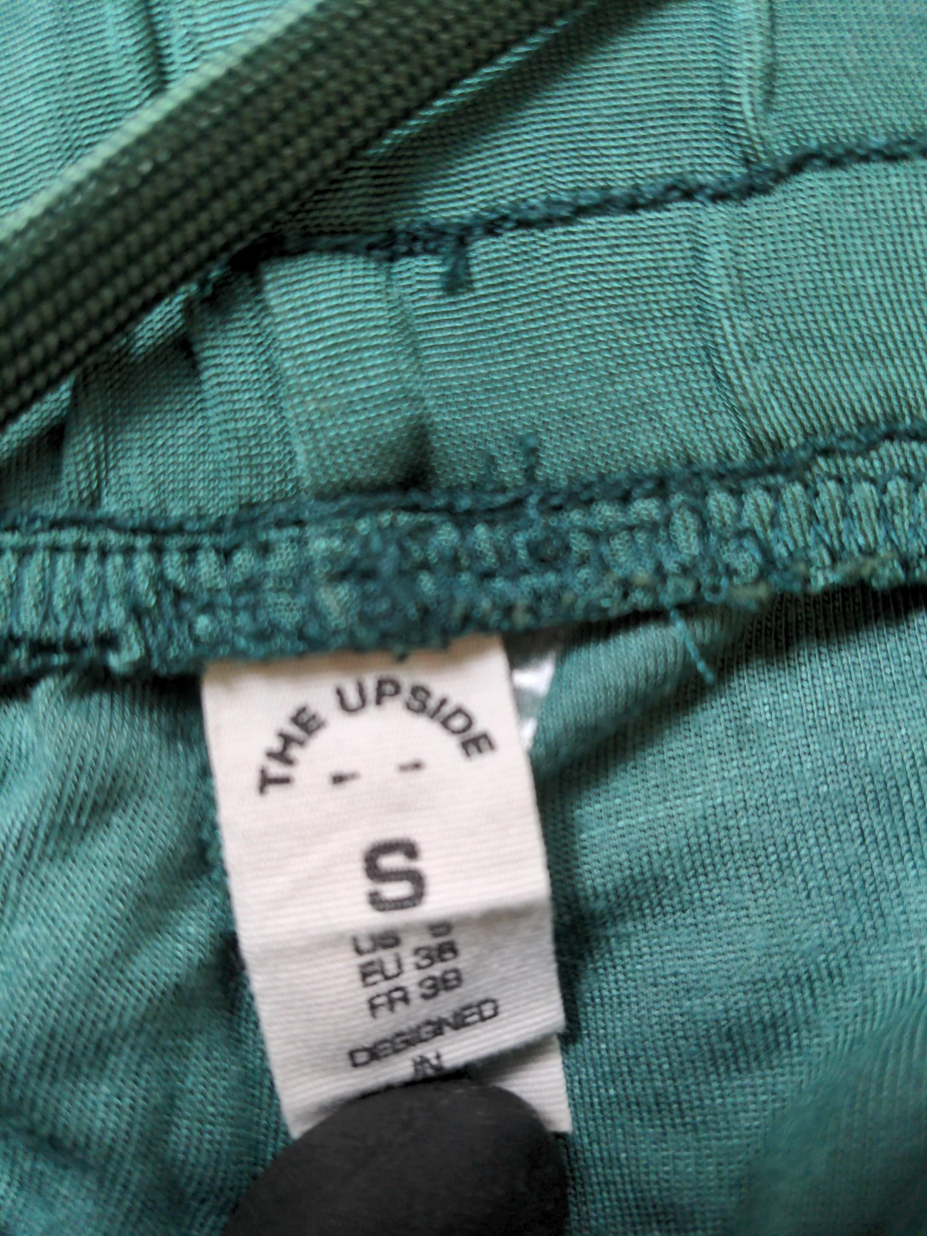 The Upside Men's Sports Bottoms S Green Viscose with Polyamide Sweatpants - Image 5