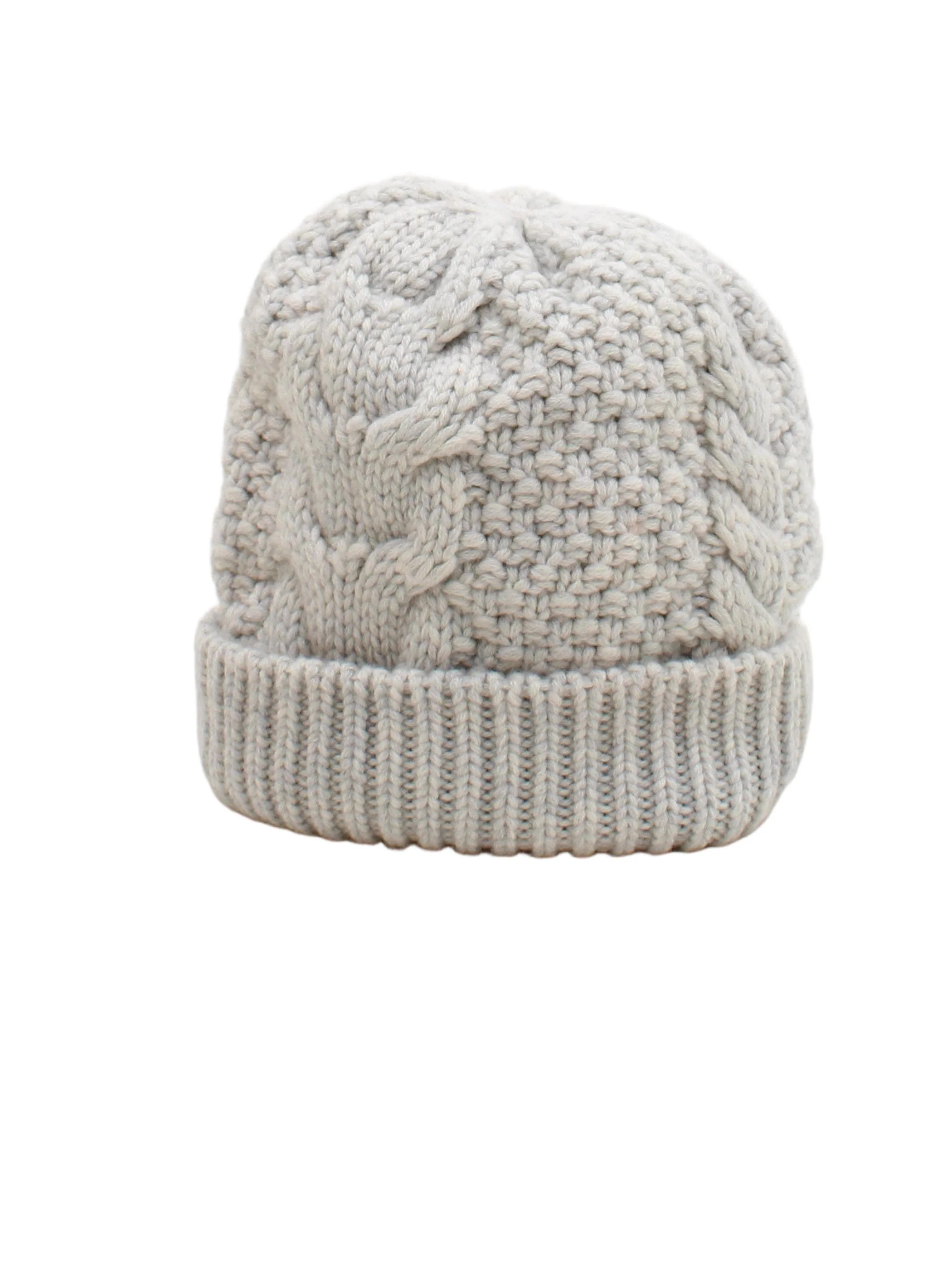 The White Company Men's Hat M Grey 100% Wool Beanie