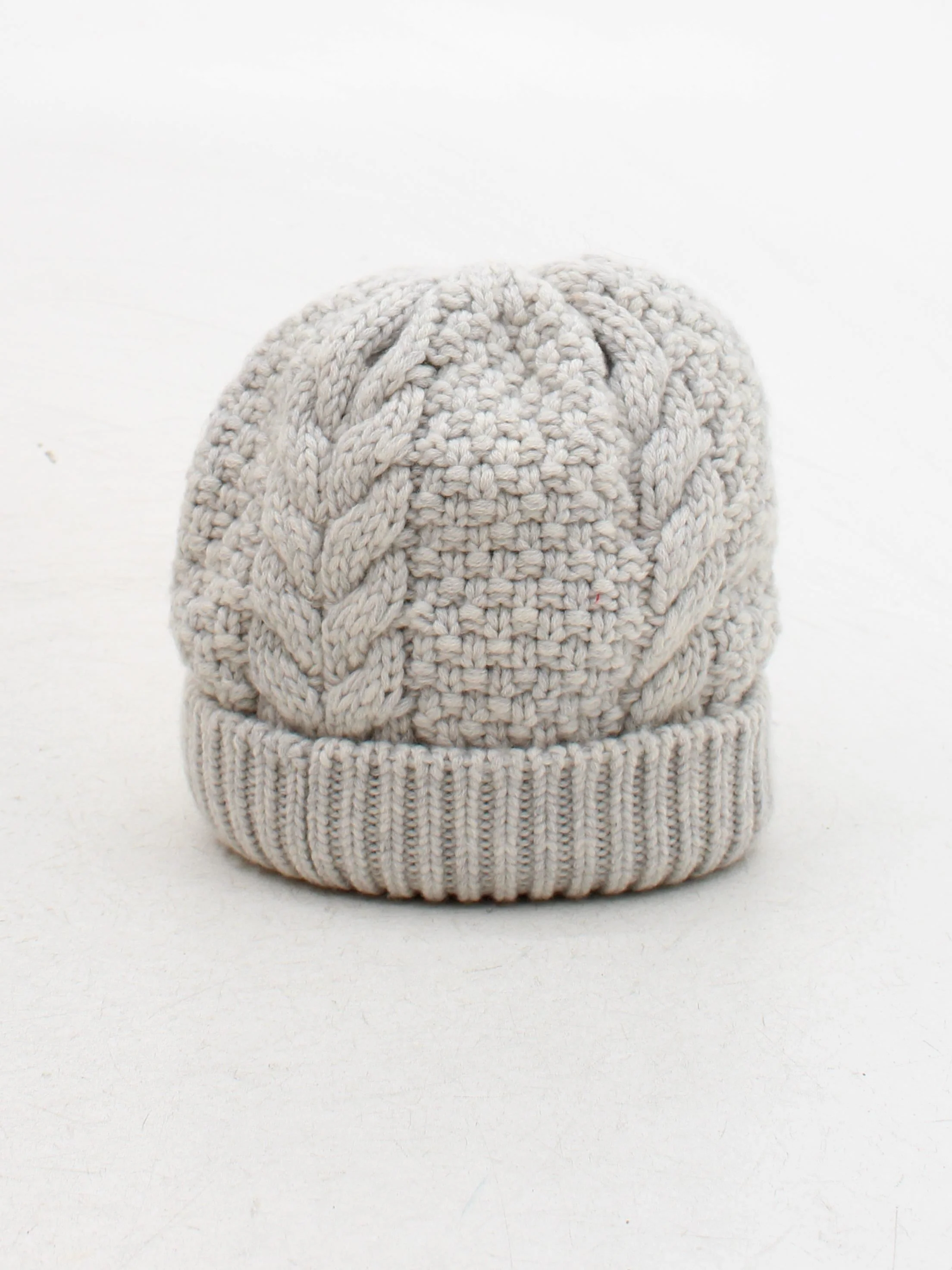 The White Company Men's Hat M Grey 100% Wool Beanie - Image 2