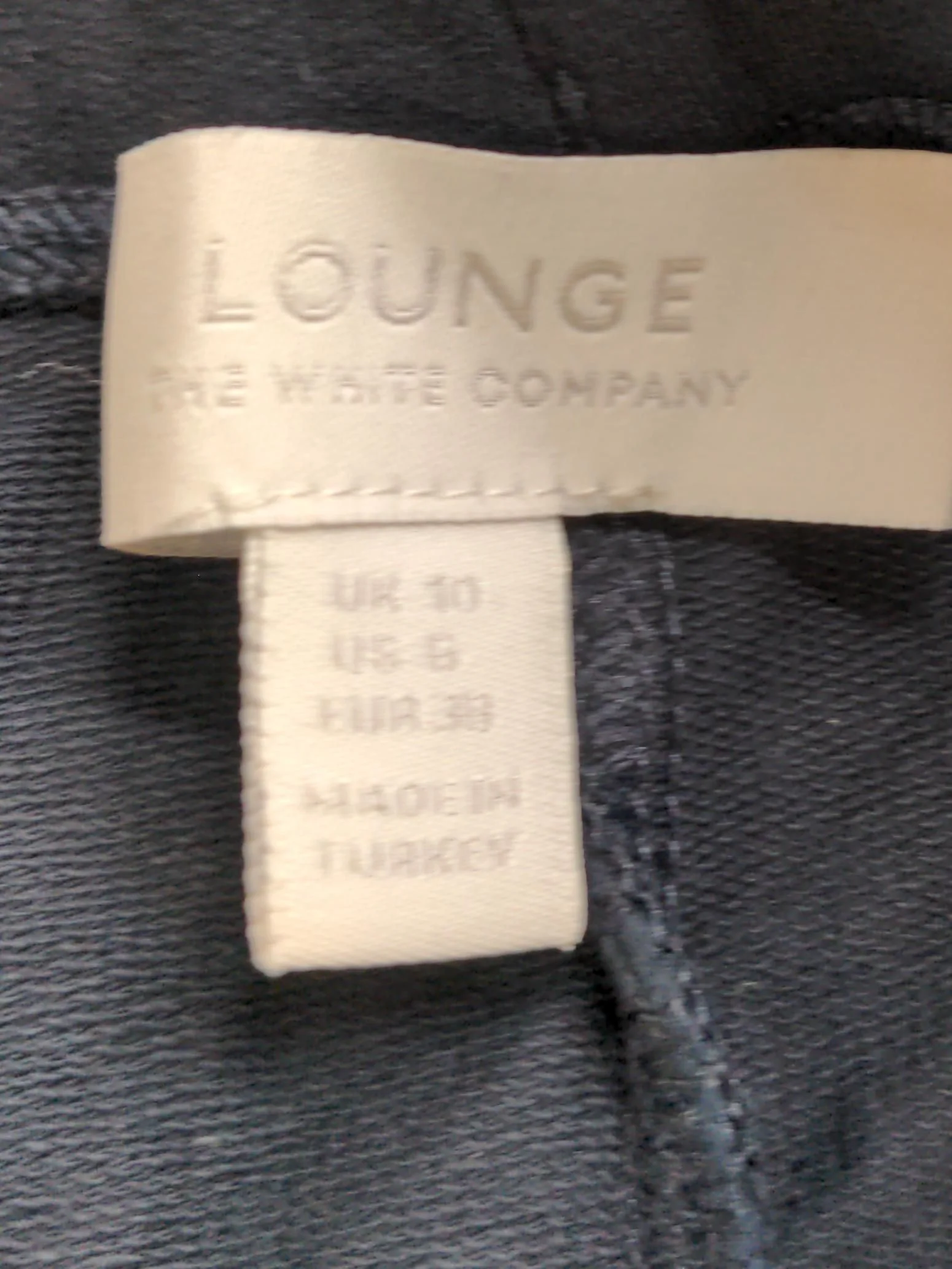 The White Company Men's Sports Bottoms M Blue Cotton with Elastane Sweatpants - Image 6