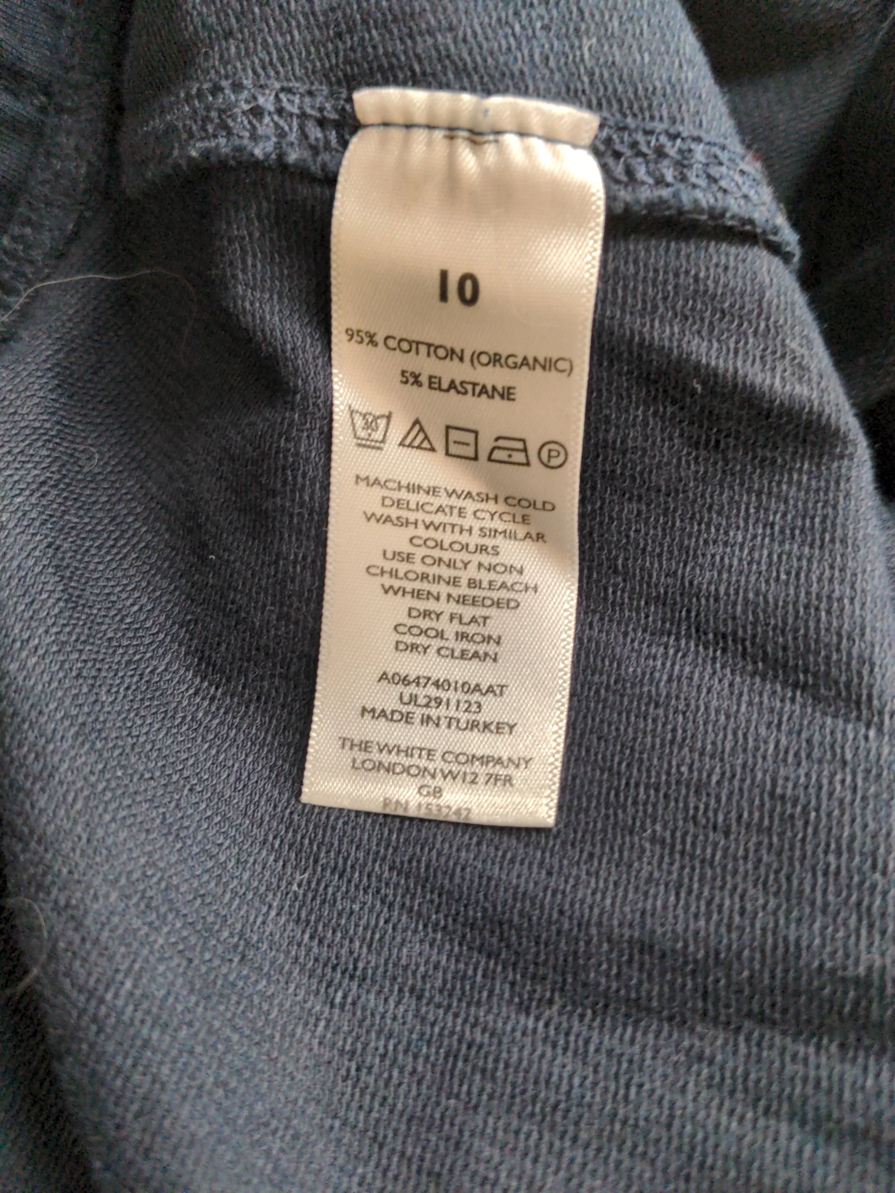 The White Company Men's Sports Bottoms M Blue Cotton with Elastane Sweatpants - Image 7