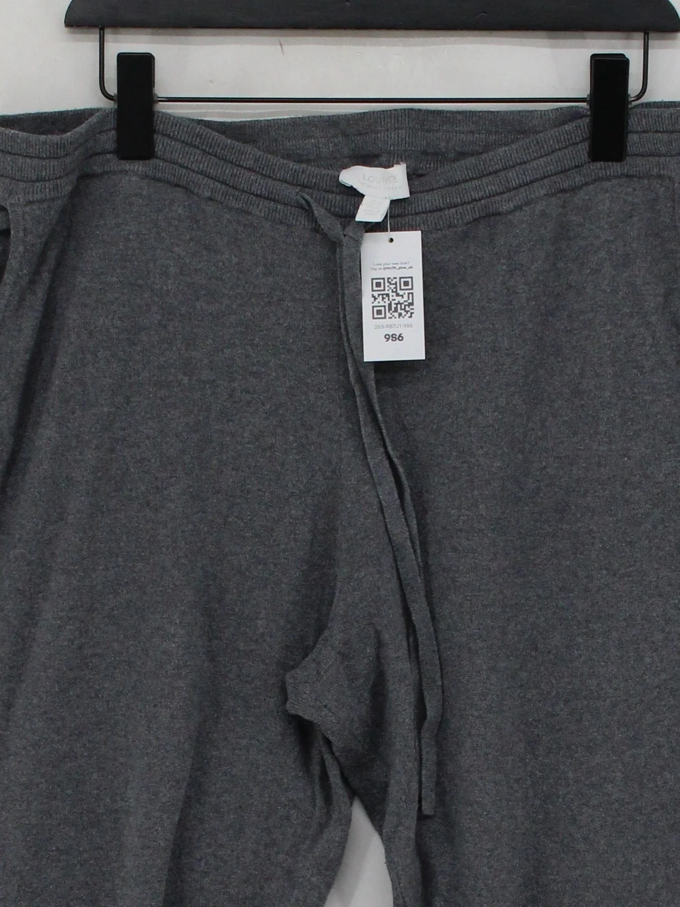 The White Company Men's Sports Bottoms XL Grey Cotton with Silk Sweatpants - Image 3
