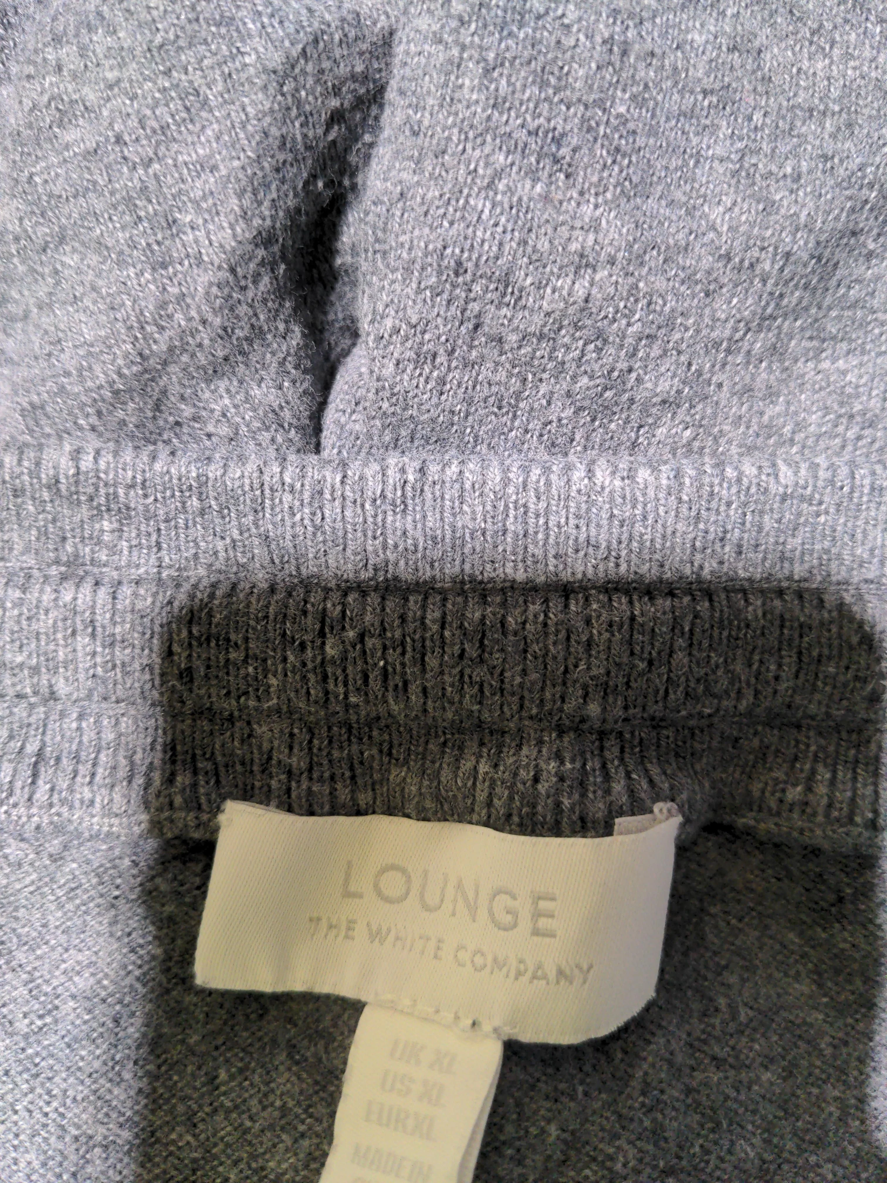 The White Company Men's Sports Bottoms XL Grey Cotton with Silk Sweatpants - Image 5