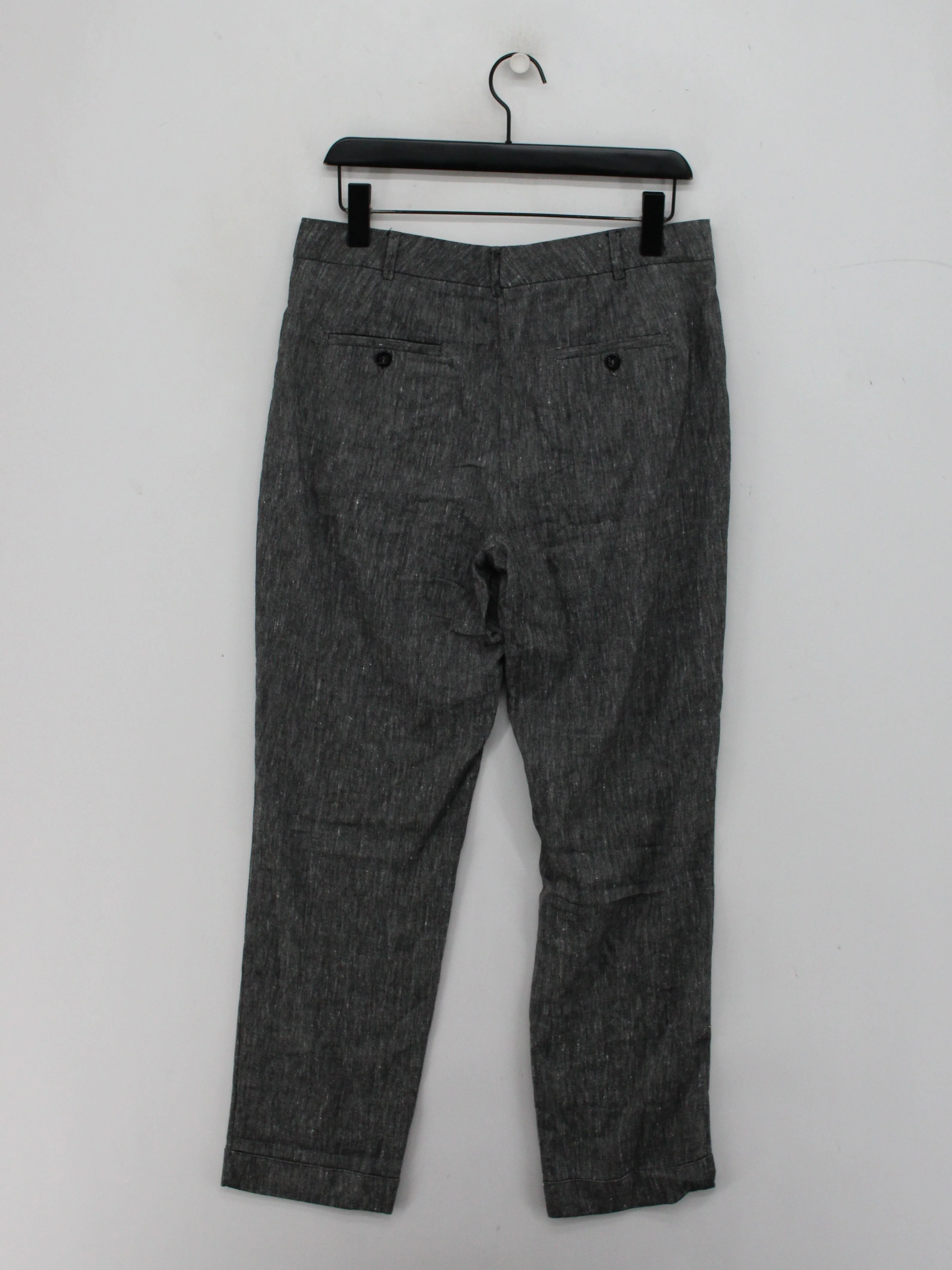 The White Company Men's Trousers M Grey Linen - Image 2