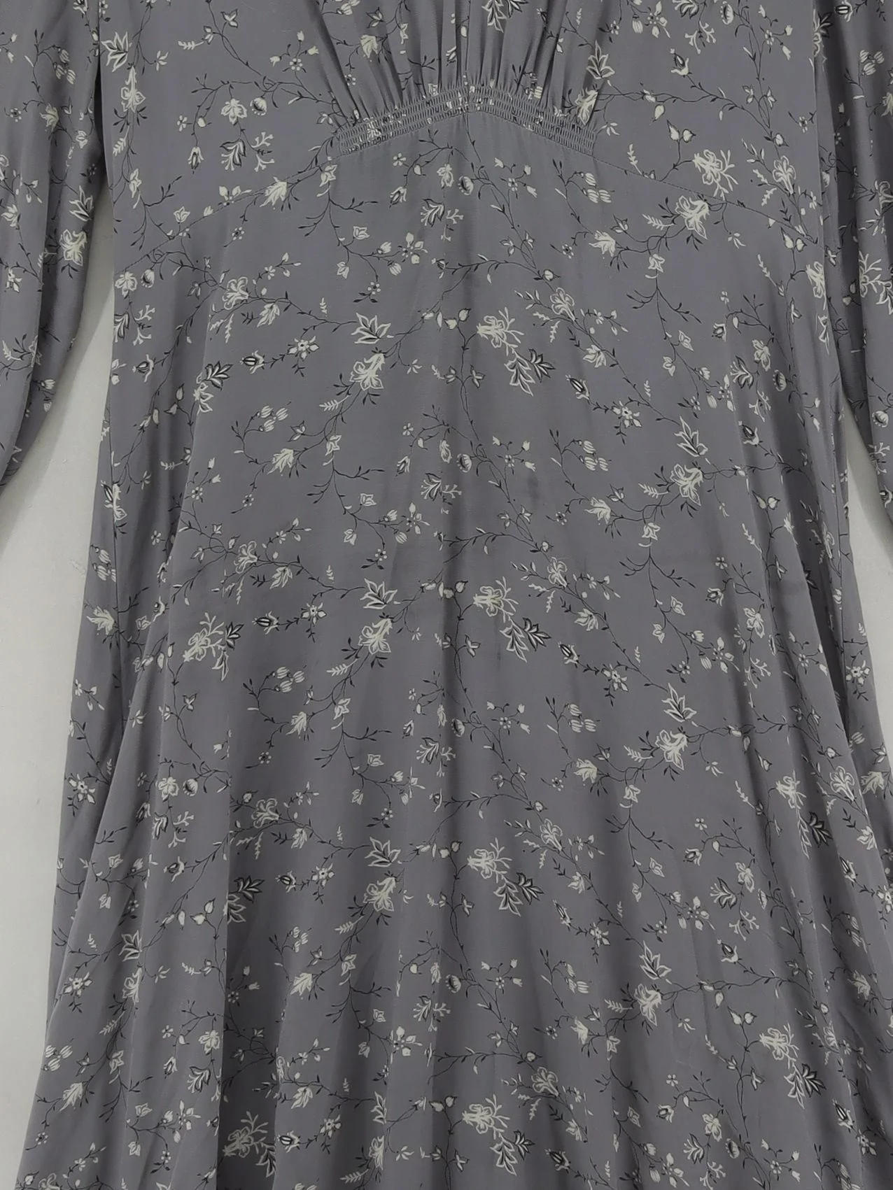 The White Company Shirt Midi Dress UK12 in Grey - Image 3