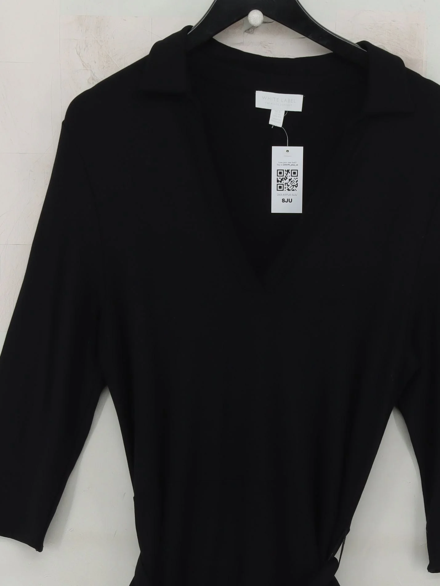 The White Company Shirt Midi Dress UK16 in Black - Image 3