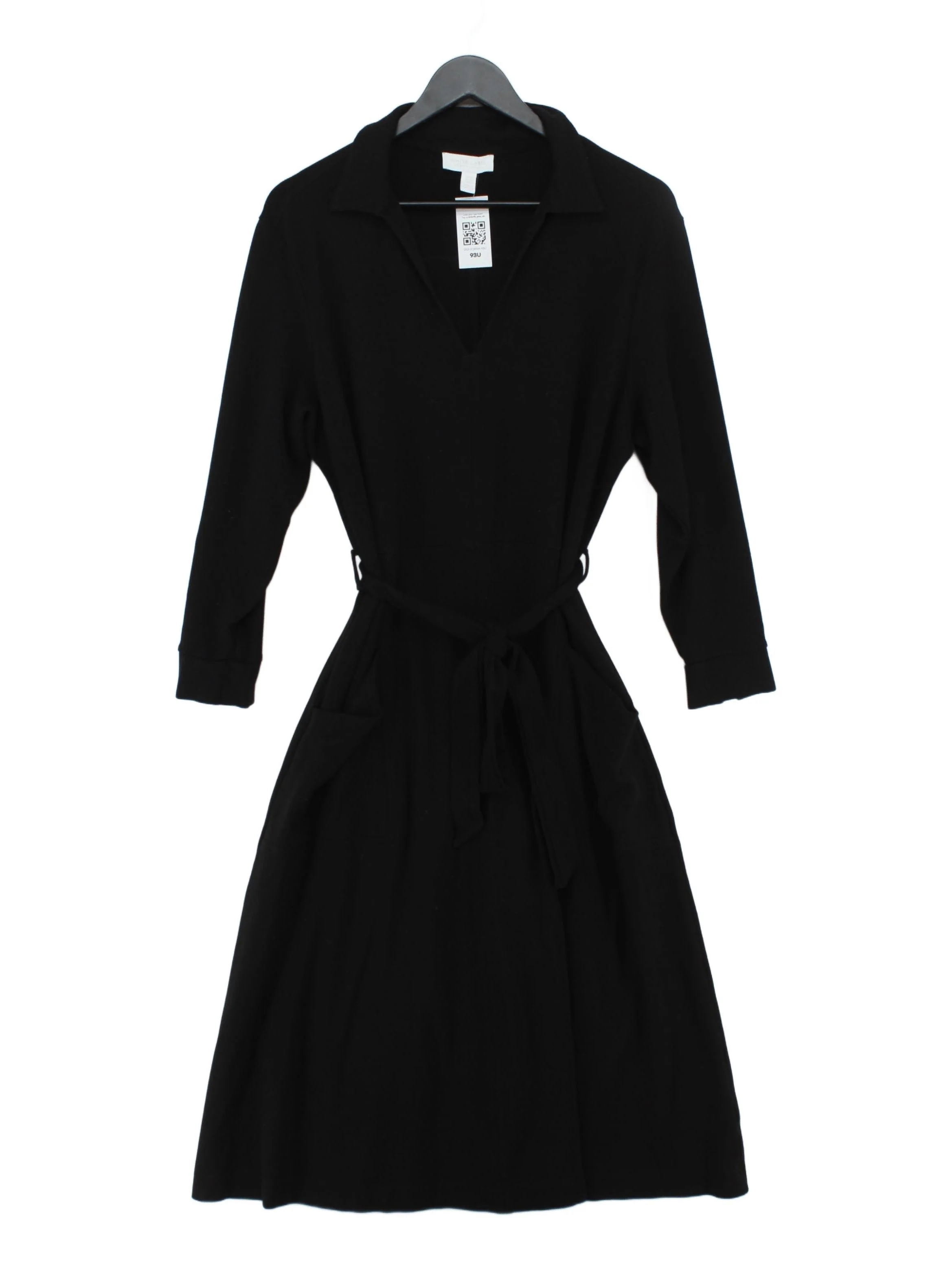 The White Company Shirt Midi Dress UK18 in Black