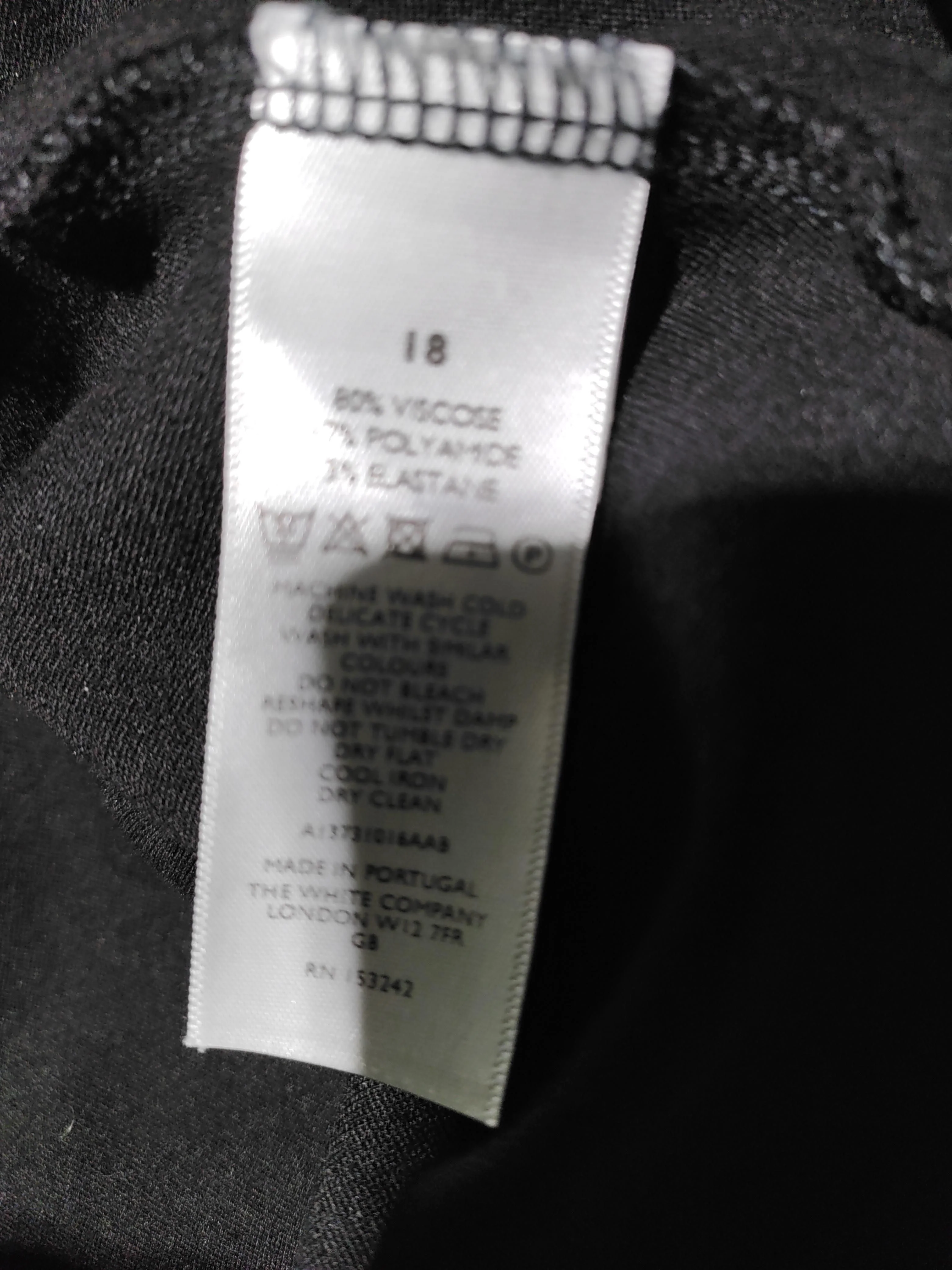 The White Company Shirt Midi Dress UK18 in Black - Image 6
