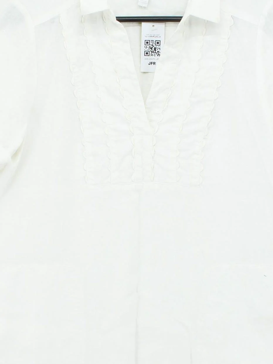 The White Company Shirt Mini Dress UK10 in White - Image 3