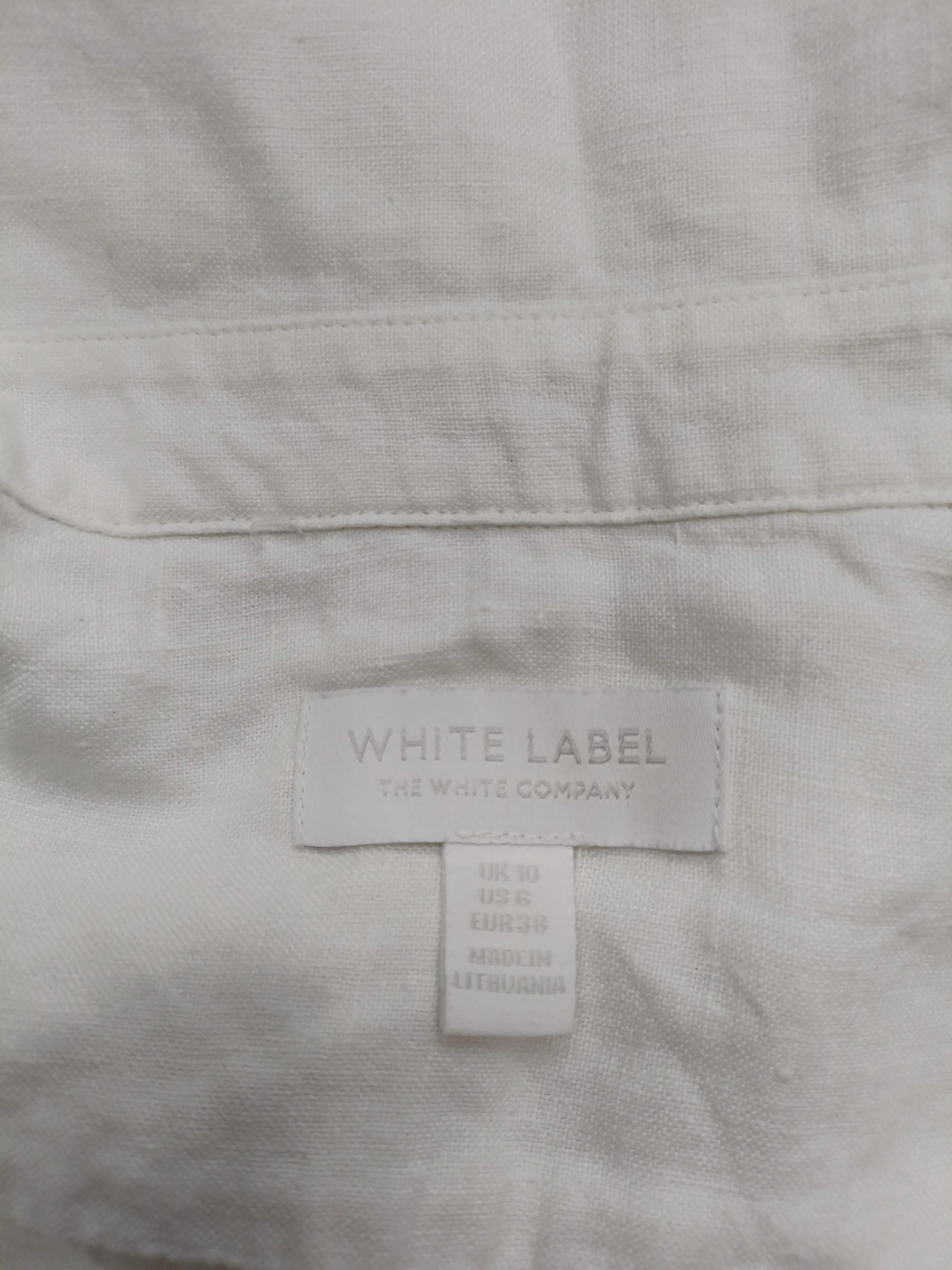 The White Company Shirt Mini Dress UK10 in White - Image 5