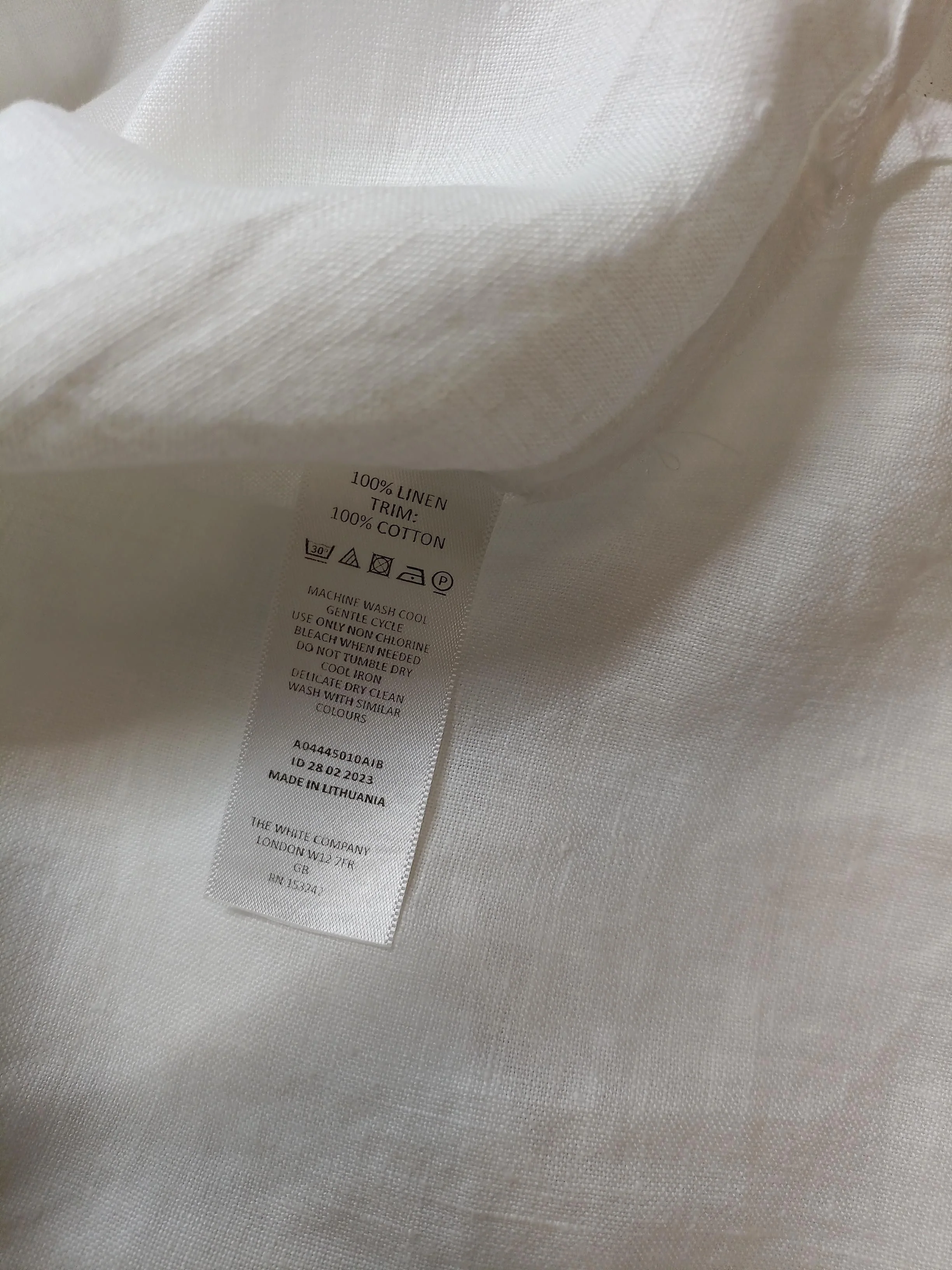 The White Company Shirt Mini Dress UK10 in White - Image 6