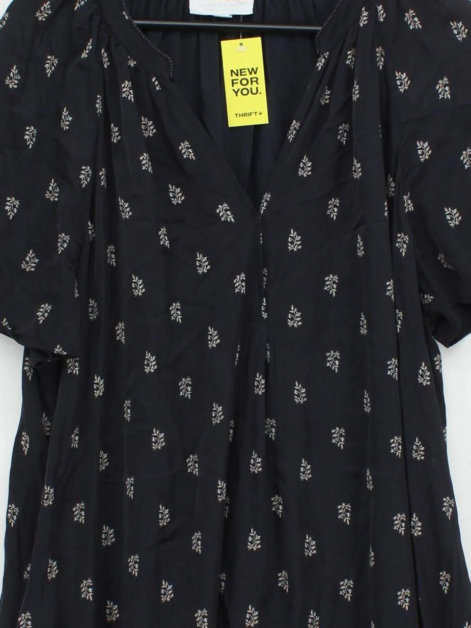 The White Company T-Shirt Midi Dress UK14 in Black - Image 3