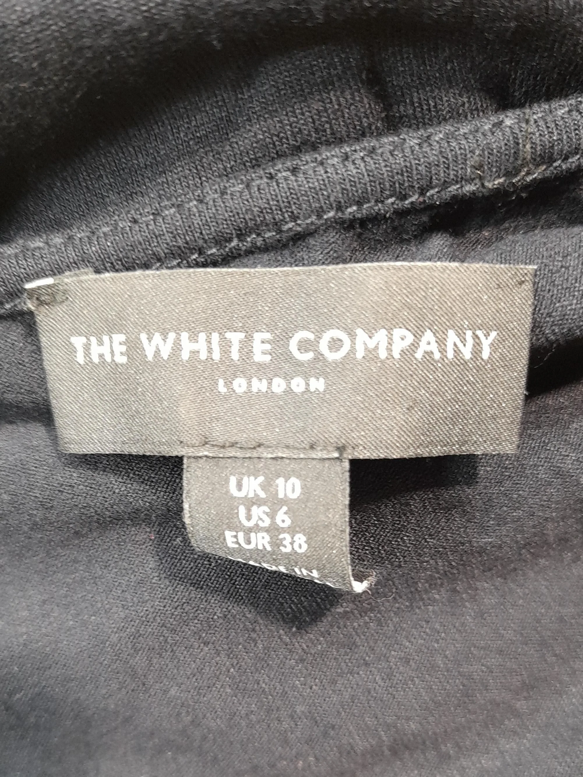 The White Company T-Shirt Mini Dress UK10 in Black - Image 5