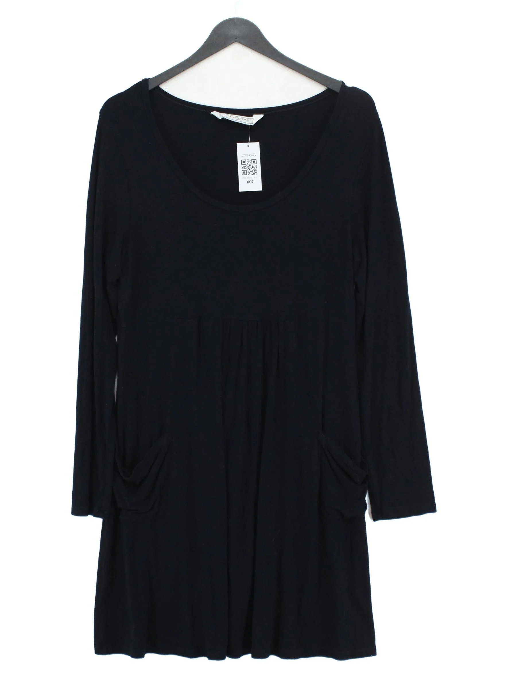 The White Company T-Shirt Mini Dress UK8 in Black