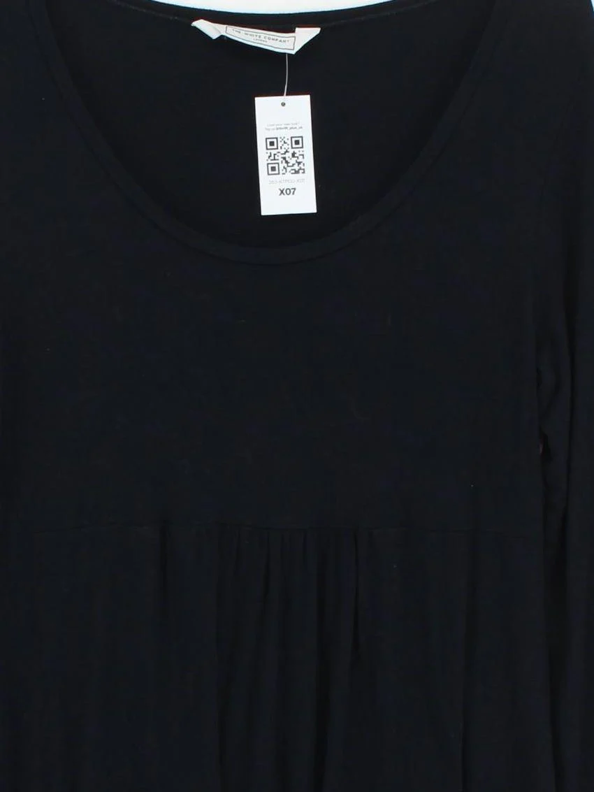 The White Company T-Shirt Mini Dress UK8 in Black - Image 3
