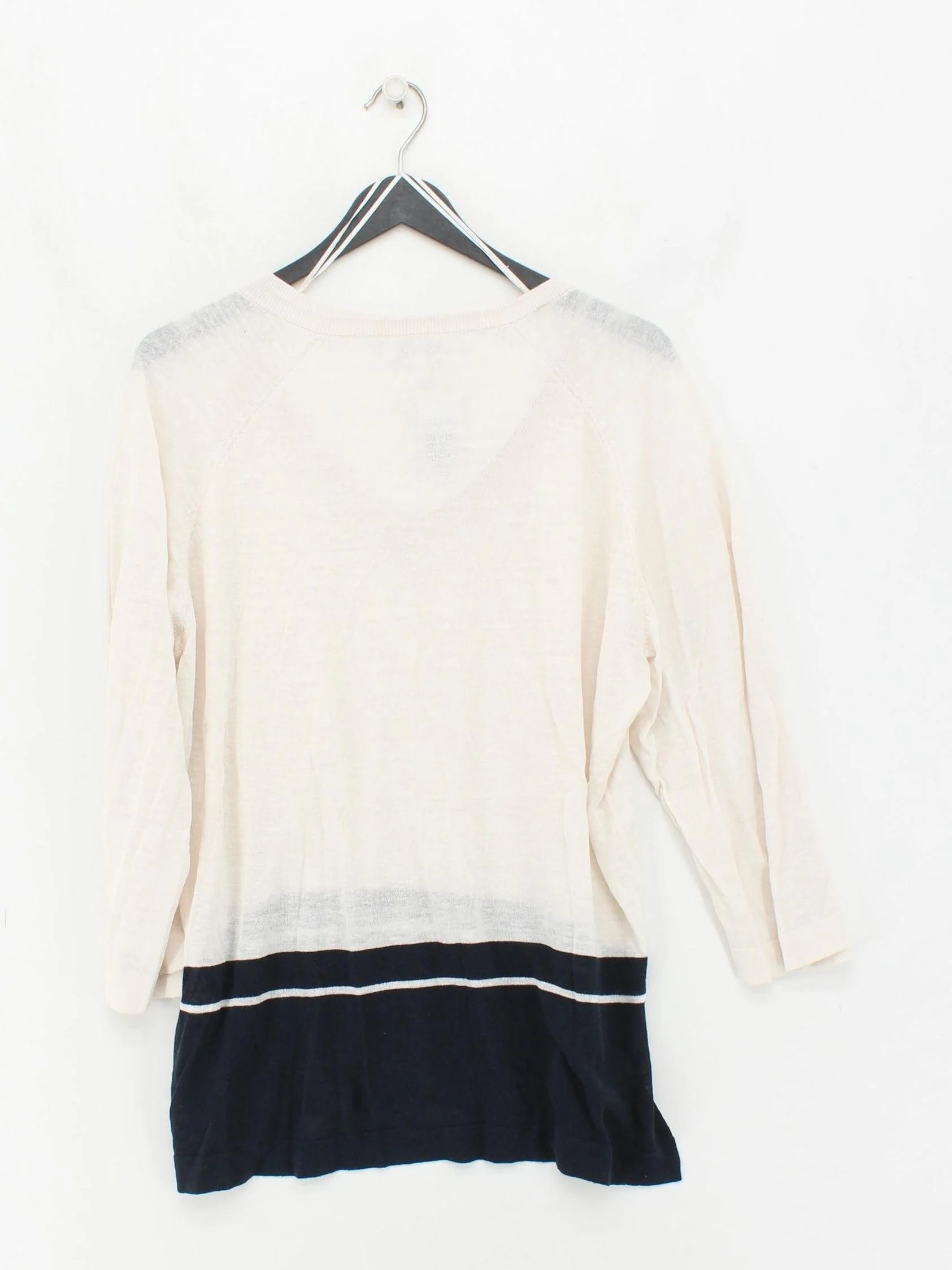 The White Company White Label Women's Jumper L Cream Linen - Image 2