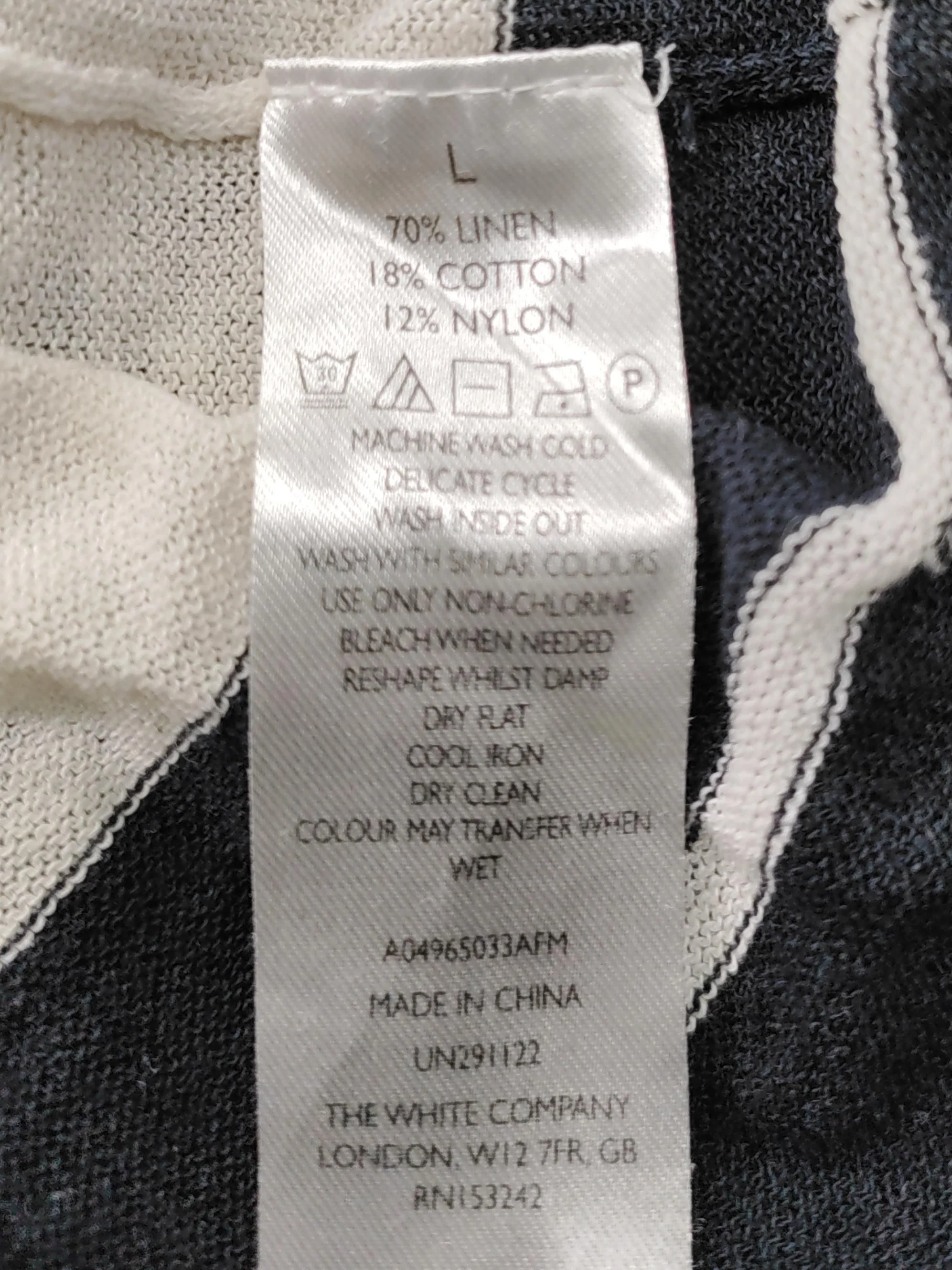 The White Company White Label Women's Jumper L Cream Linen - Image 6