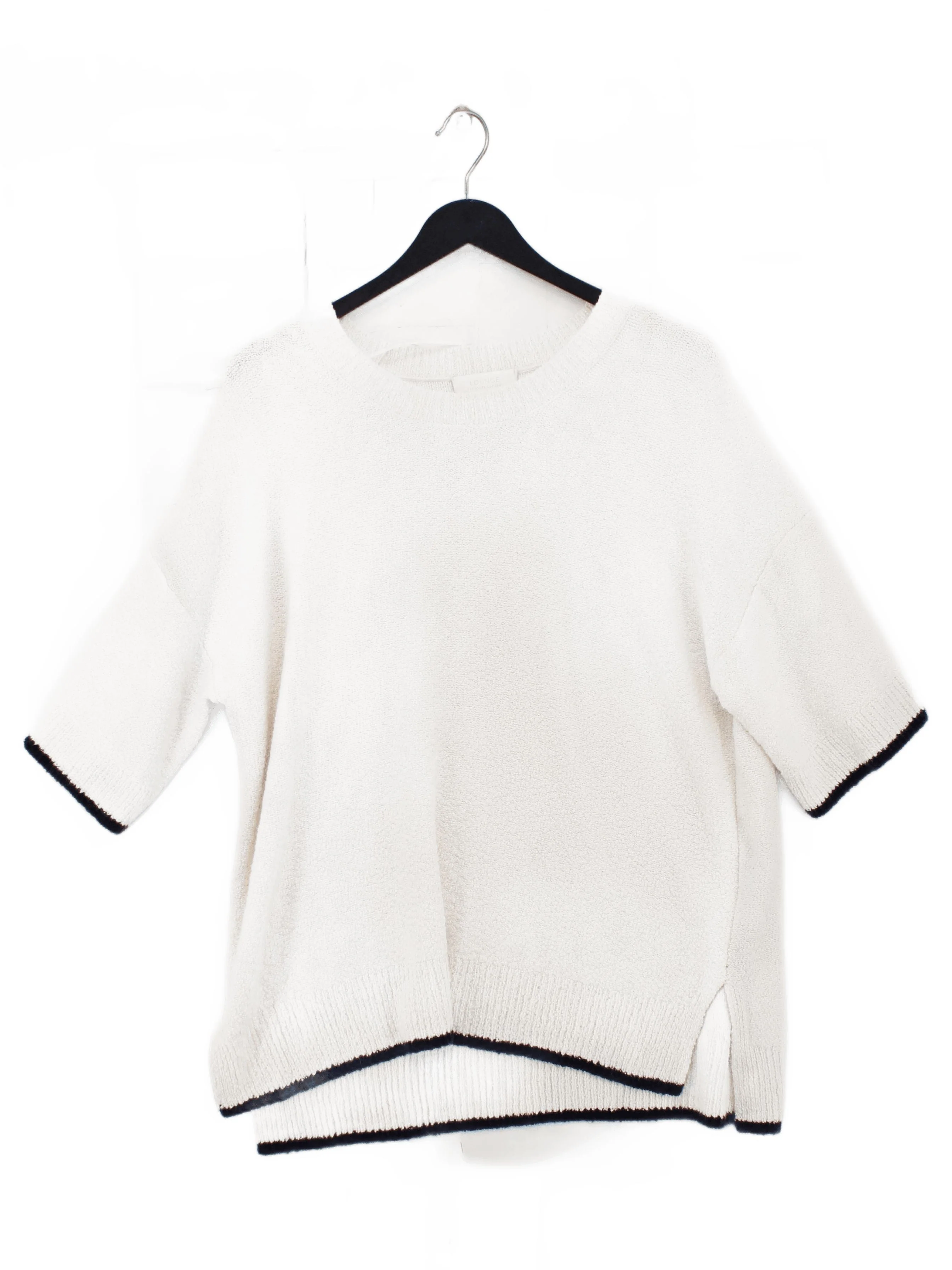 The White Company White Label Women's Jumper S Cream Cotton with Nylon Pullover