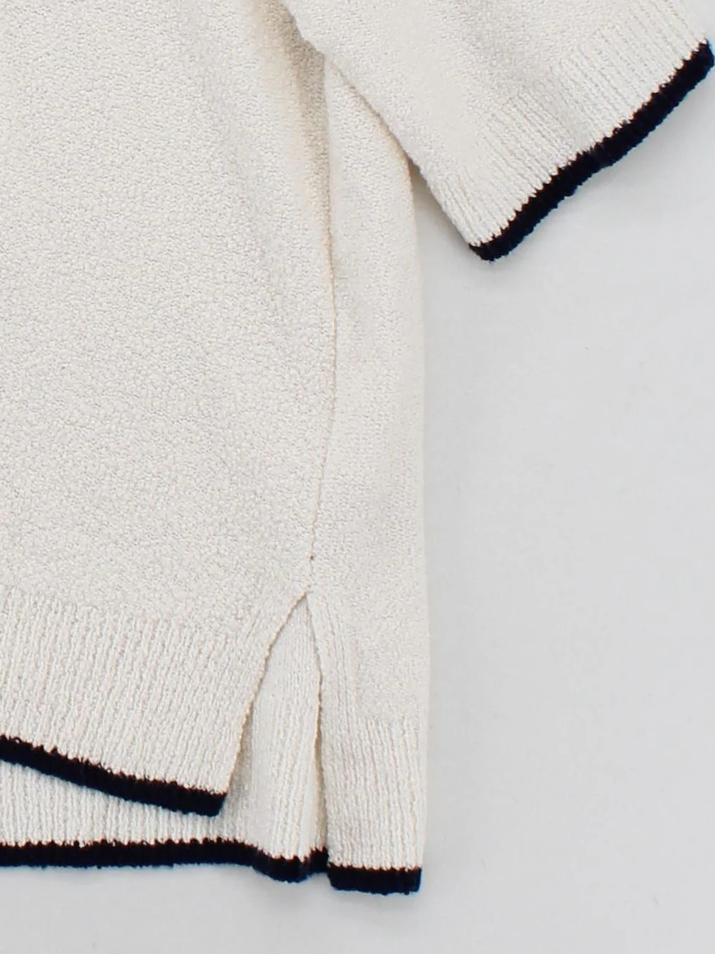 The White Company White Label Women's Jumper S Cream Cotton with Nylon Pullover - Image 4