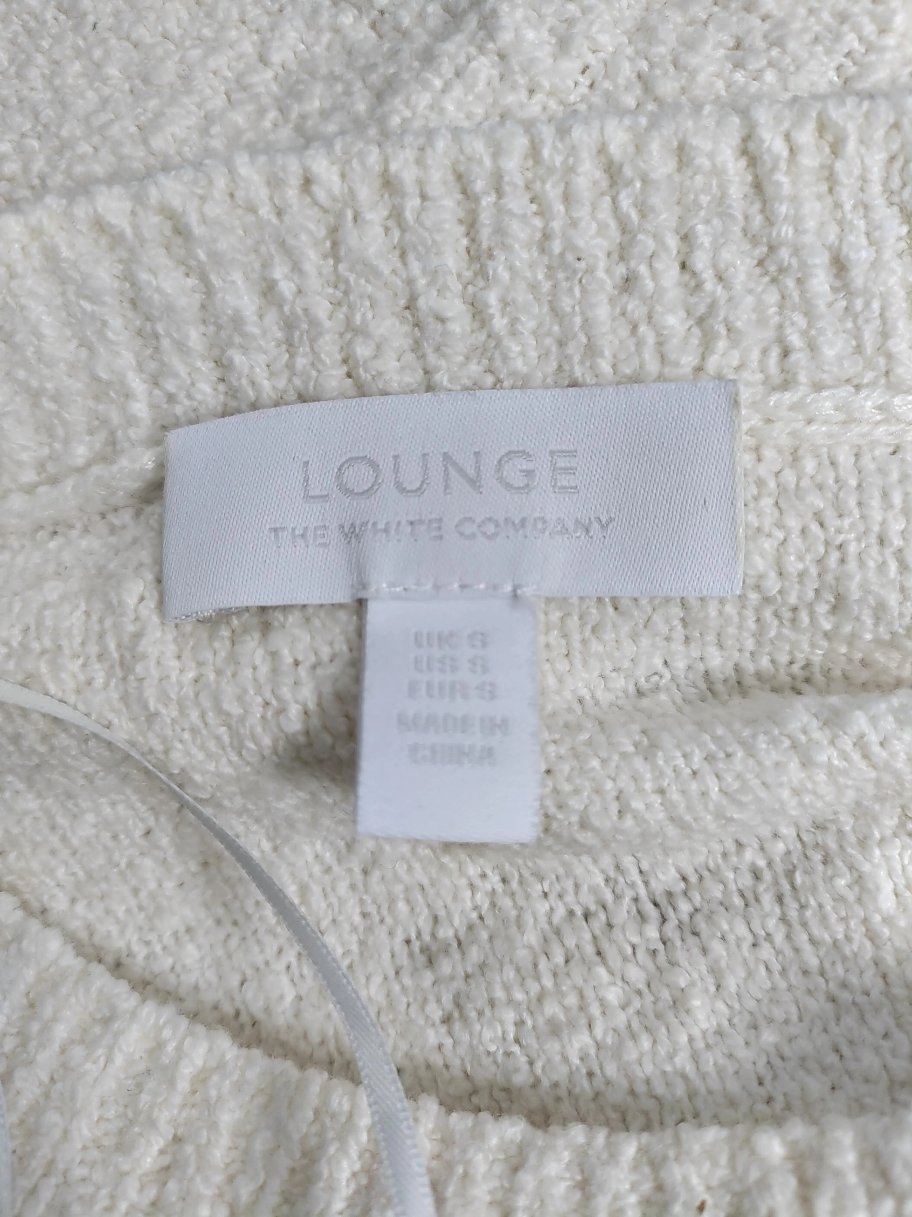 The White Company White Label Women's Jumper S Cream Cotton with Nylon Pullover - Image 5