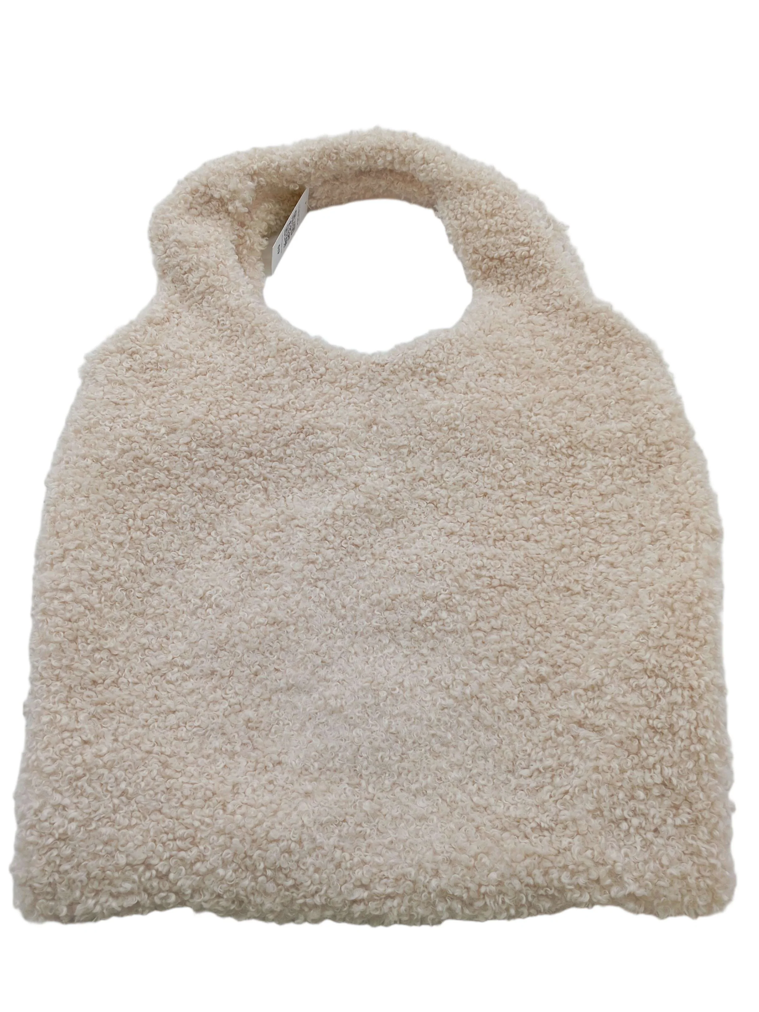 The White Company Women's Bag Cream 100% Faux Fur Tote