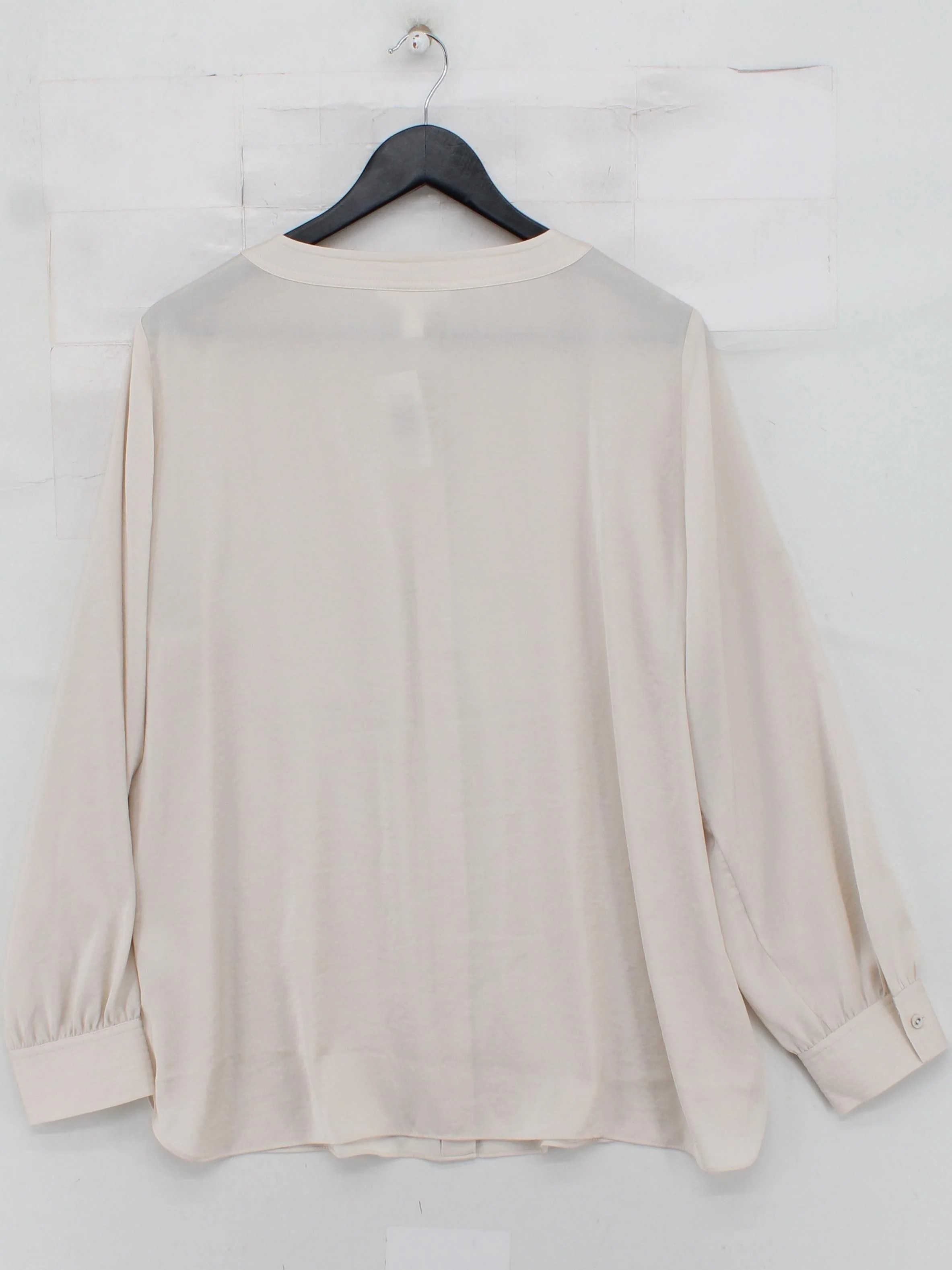 The White Company Women's Blouse L Cream 100% Polyester Basic - Image 2