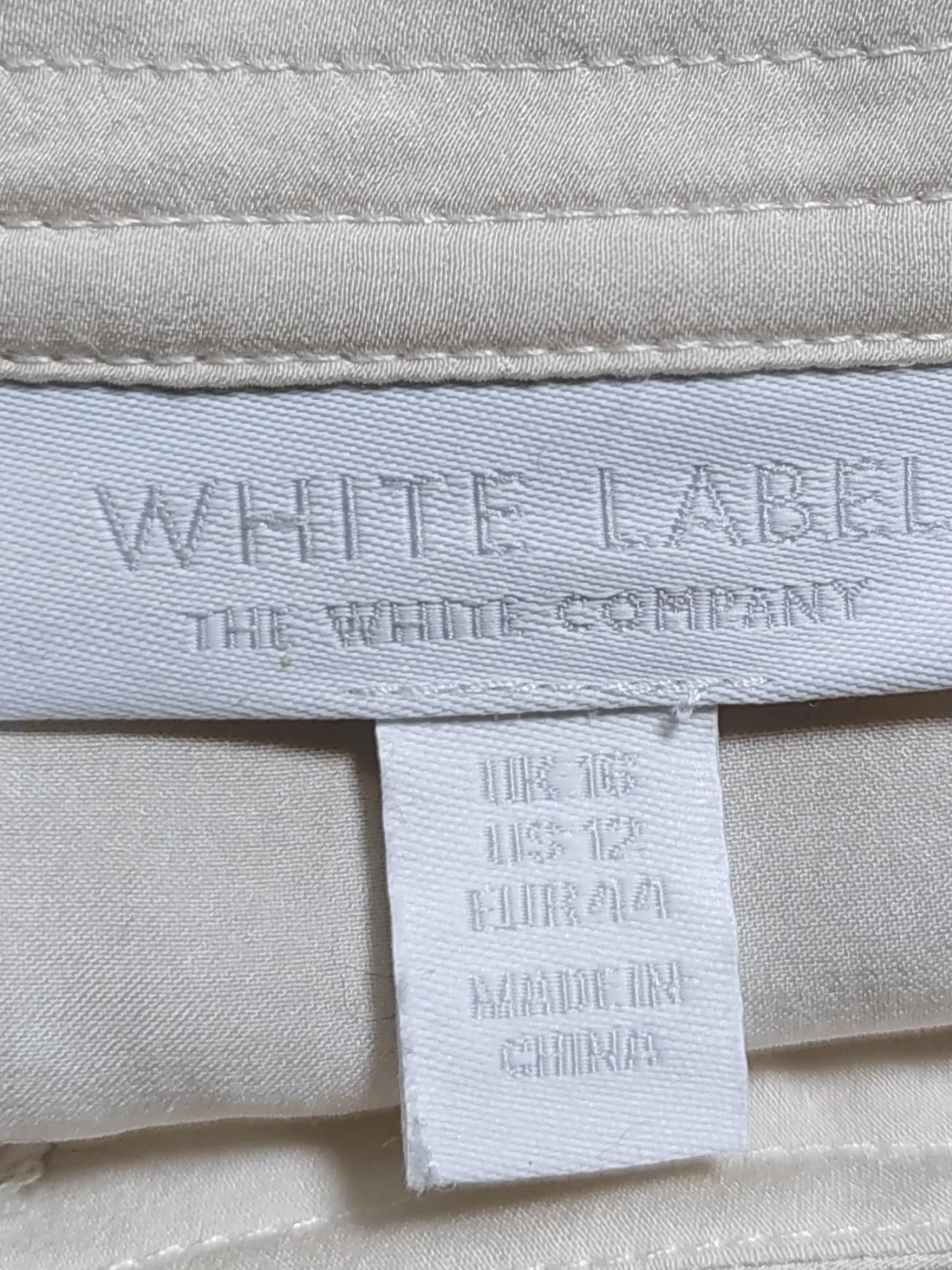 The White Company Women's Blouse L Cream 100% Polyester Basic - Image 5