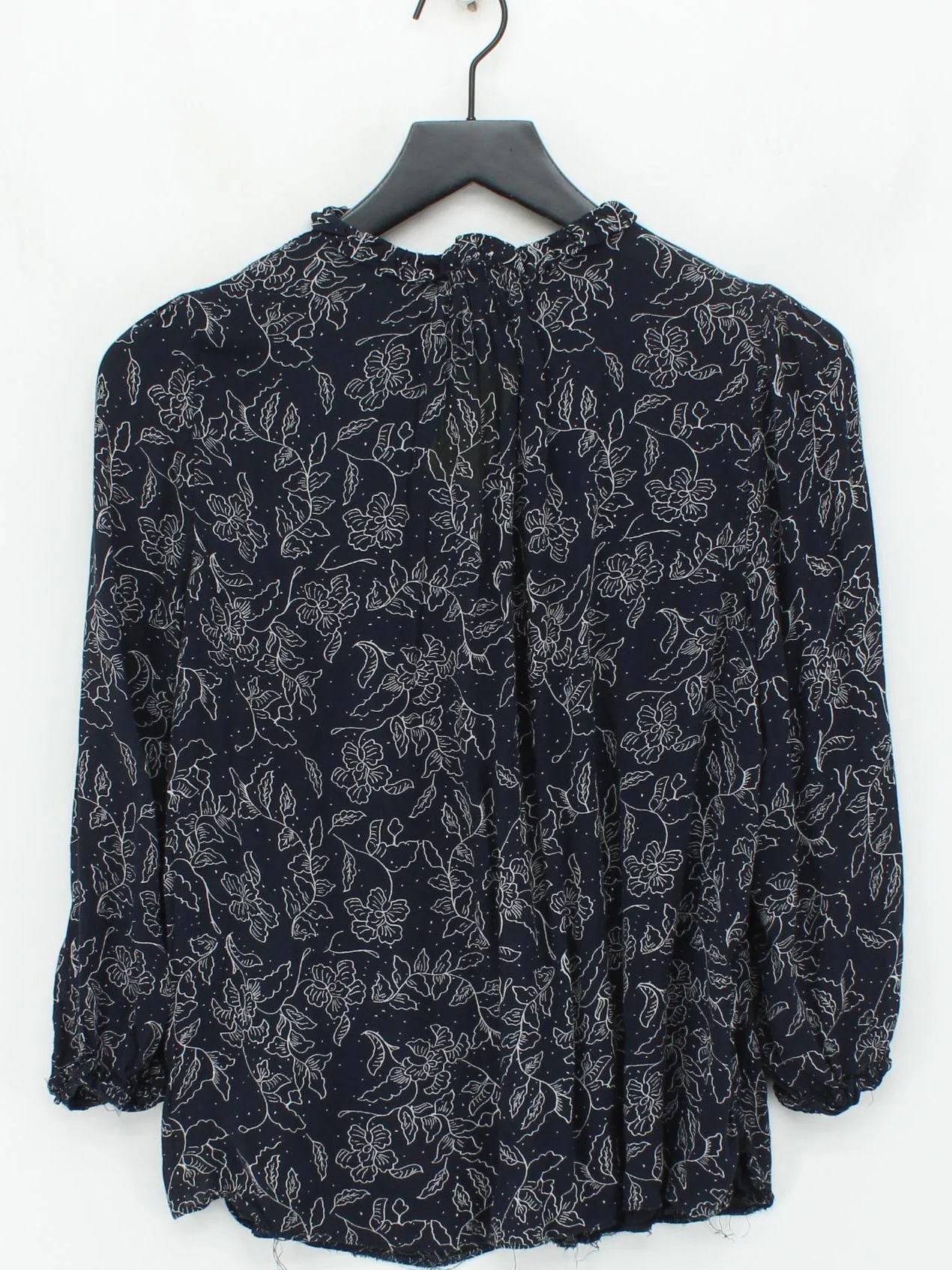 The White Company Women's Blouse UK 10 Blue 100% Viscose Basic - Image 2
