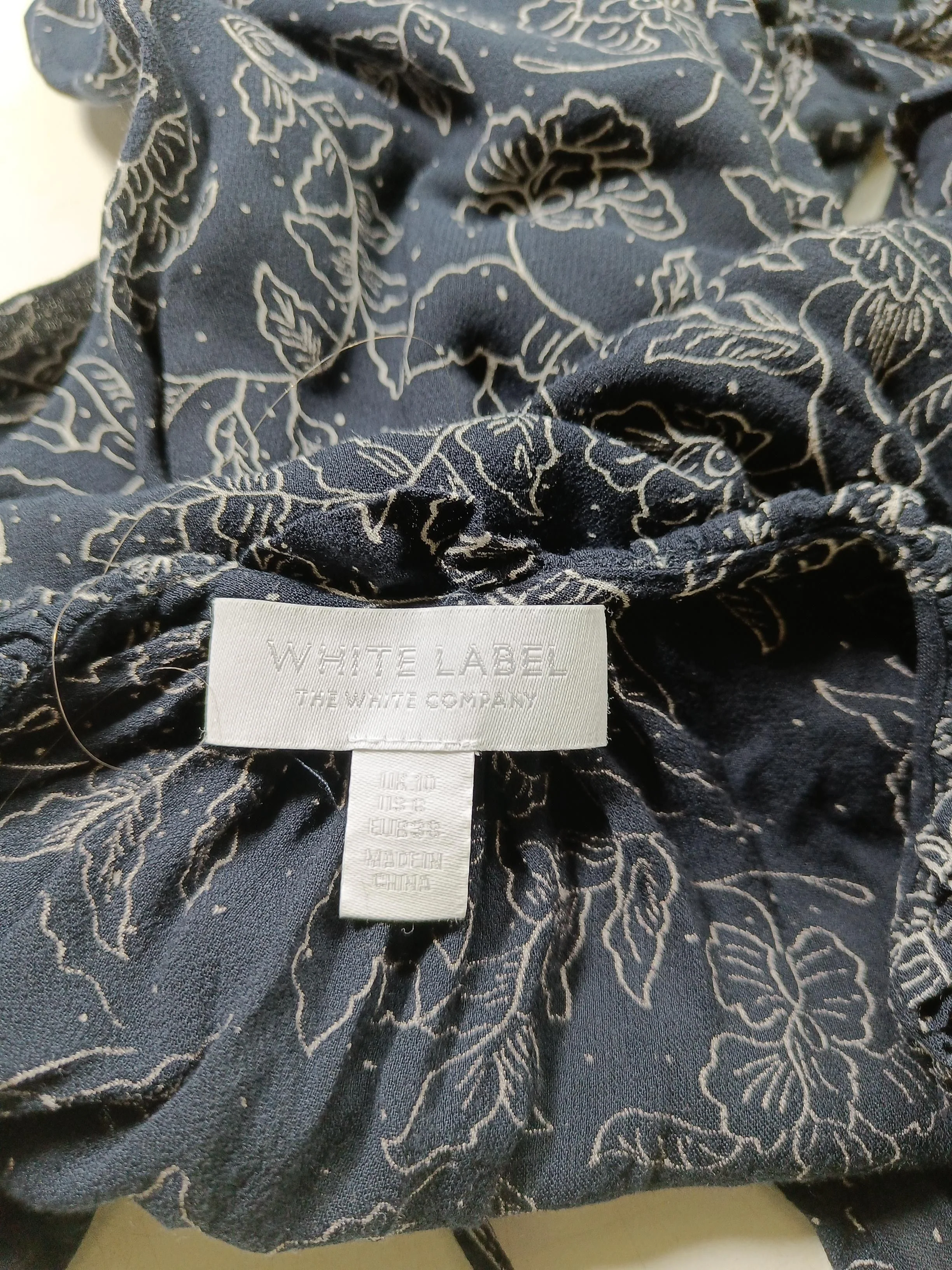 The White Company Women's Blouse UK 10 Blue 100% Viscose Basic - Image 6