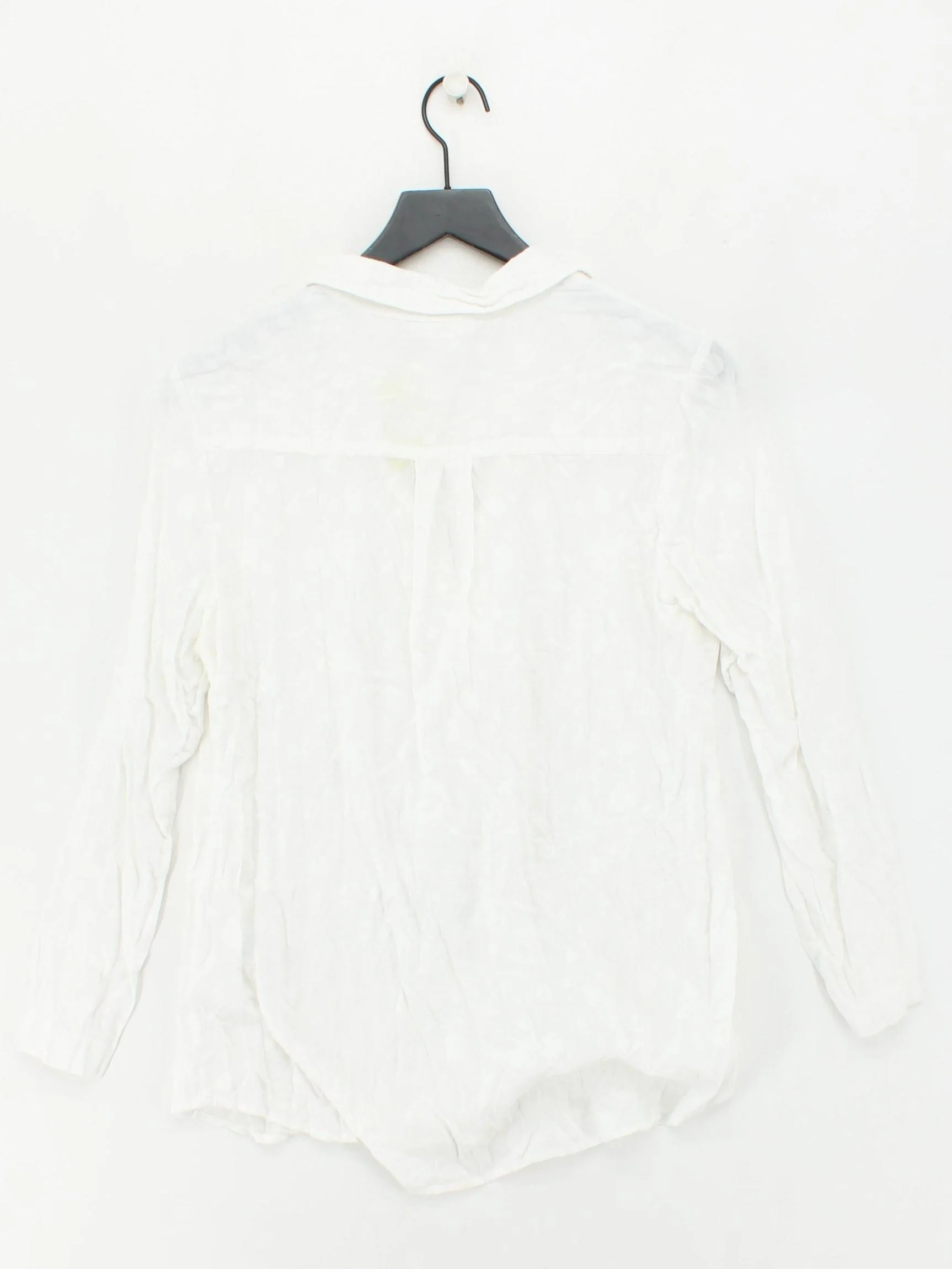 The White Company Women's Blouse UK 12 White 100% Cotton Basic - Image 2