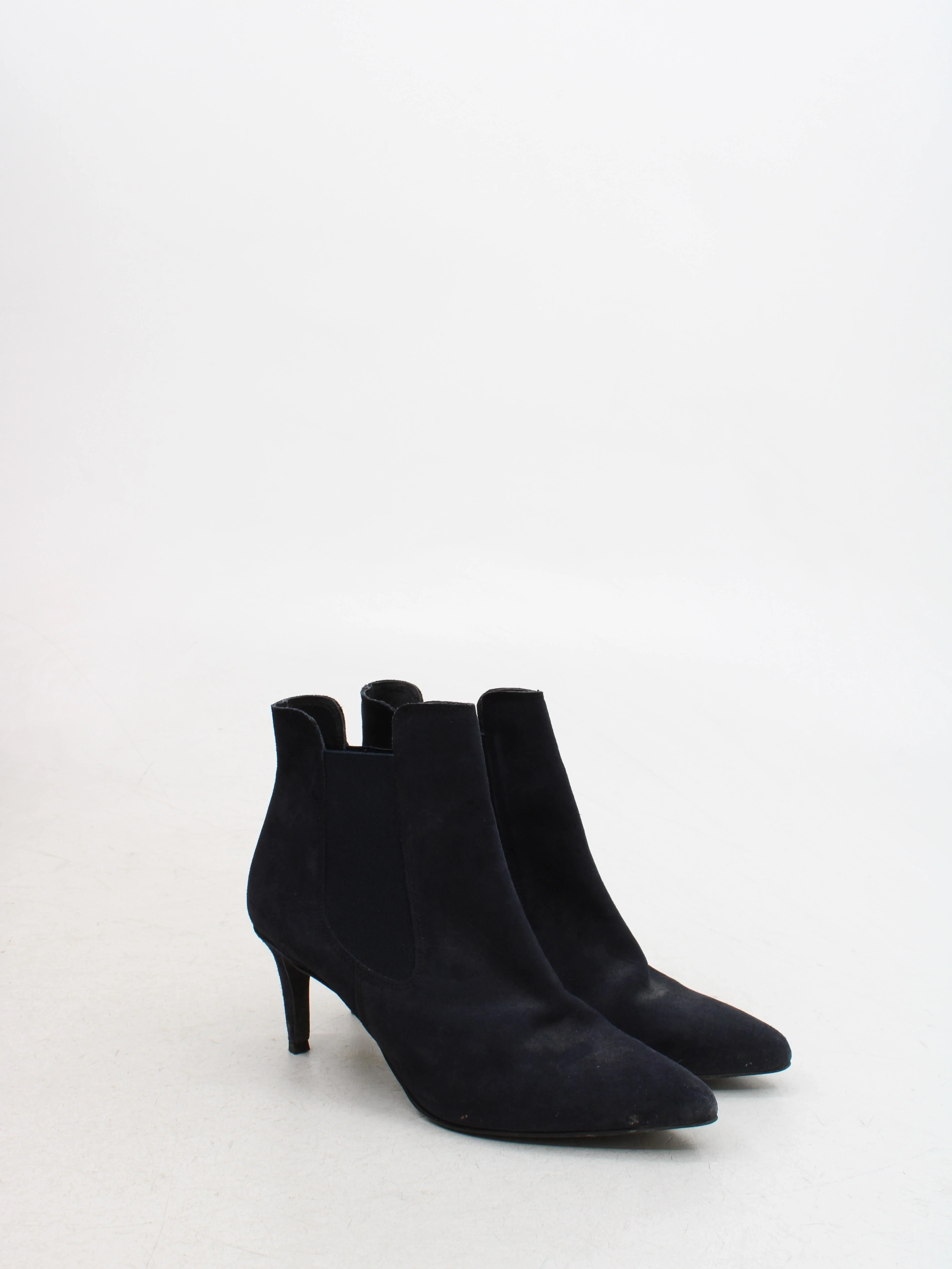The White Company Women's Boots UK 8 Blue 100% Suede Chelsea - Image 4