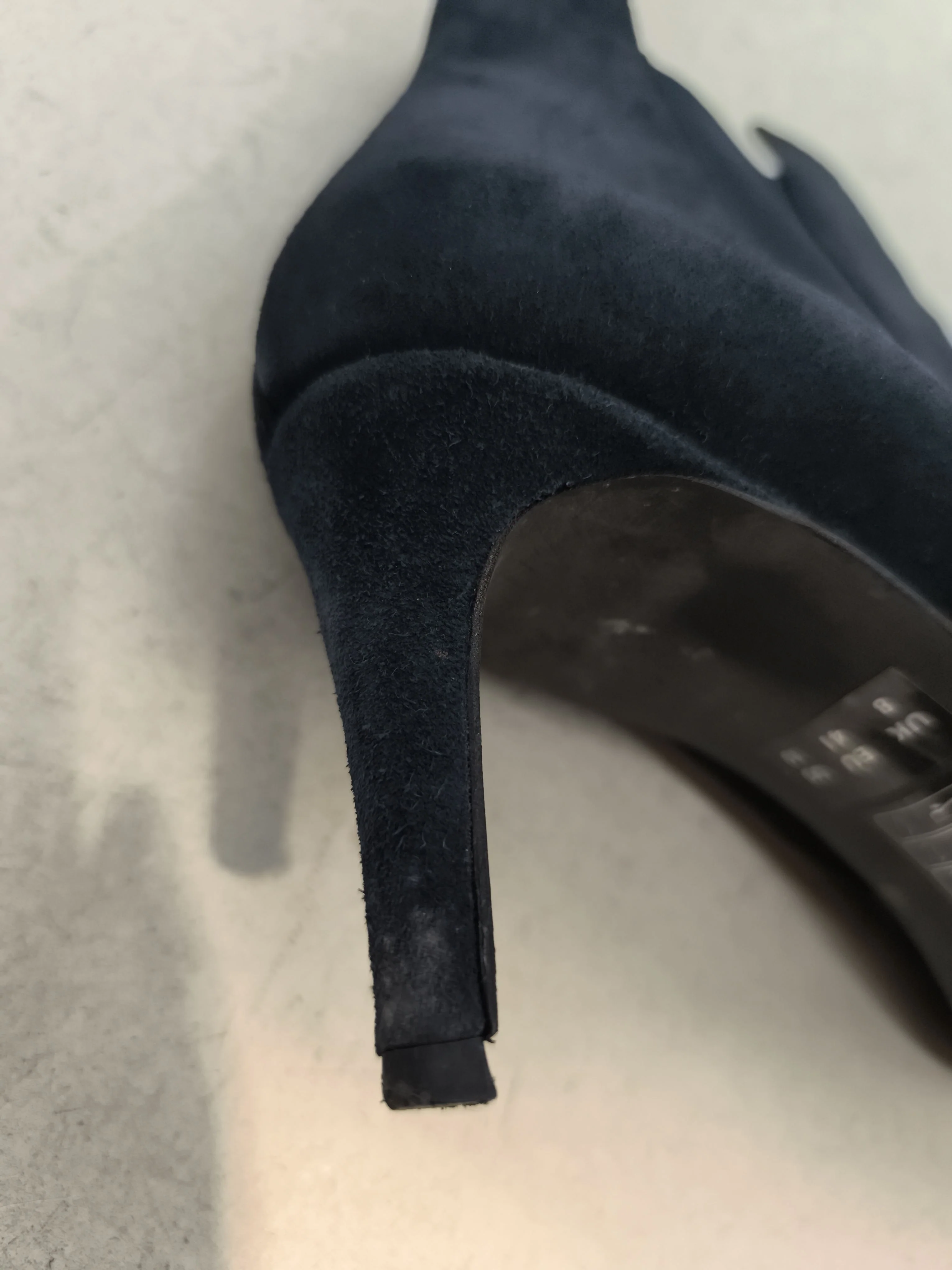The White Company Women's Boots UK 8 Blue 100% Suede Chelsea - Image 8