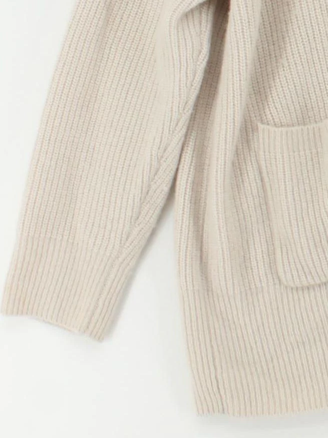The White Company Women's Cardigan L Cream Wool - Image 4
