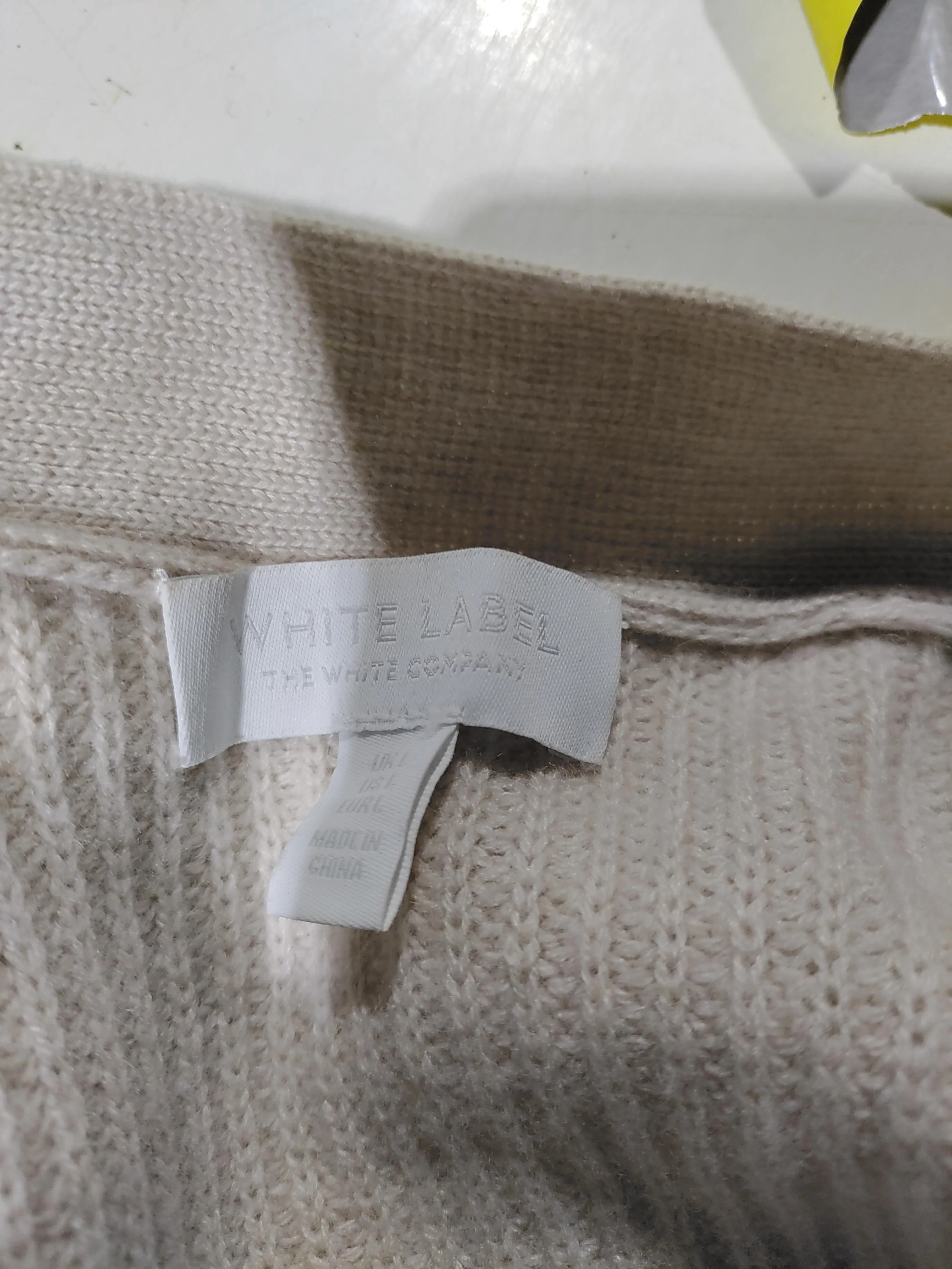 The White Company Women's Cardigan L Cream Wool - Image 5
