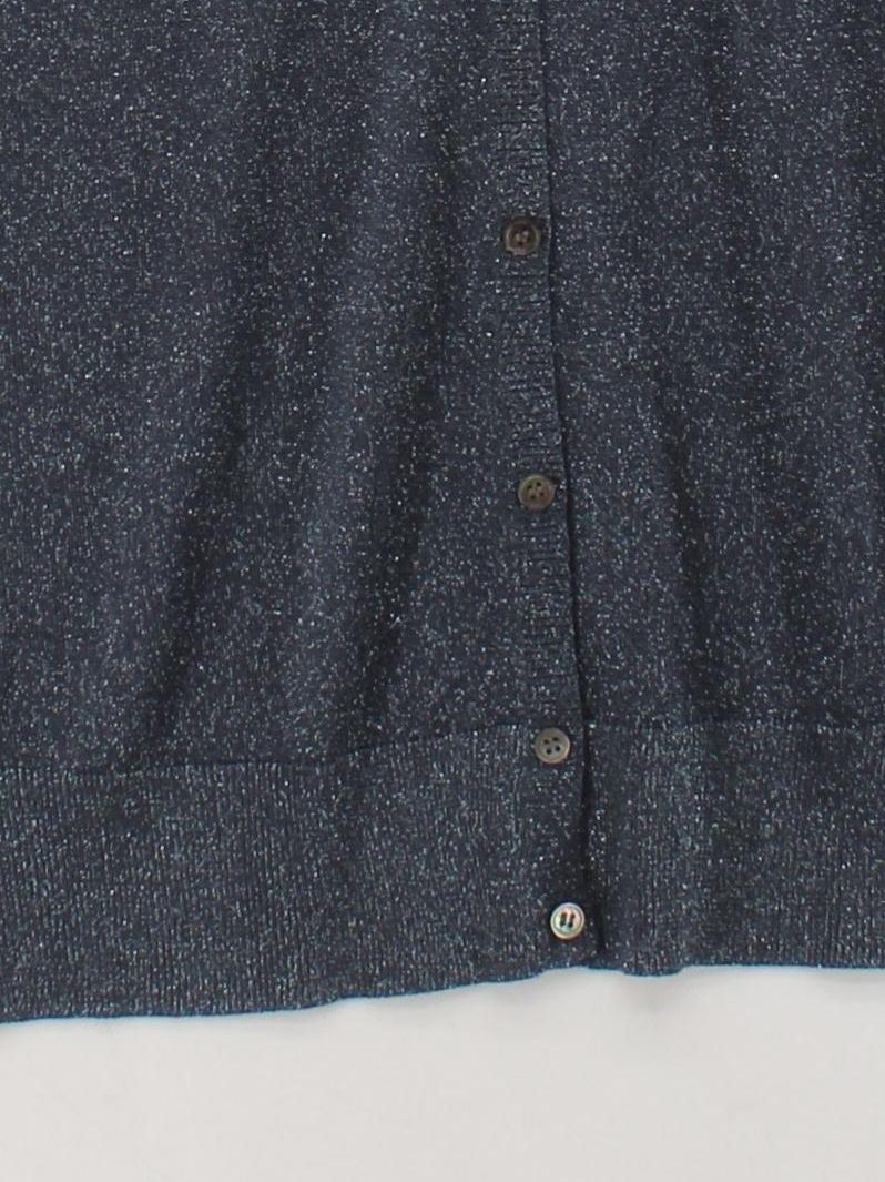 The White Company Women's Cardigan M Grey Viscose with Other Round Neck Cardigan - Image 4