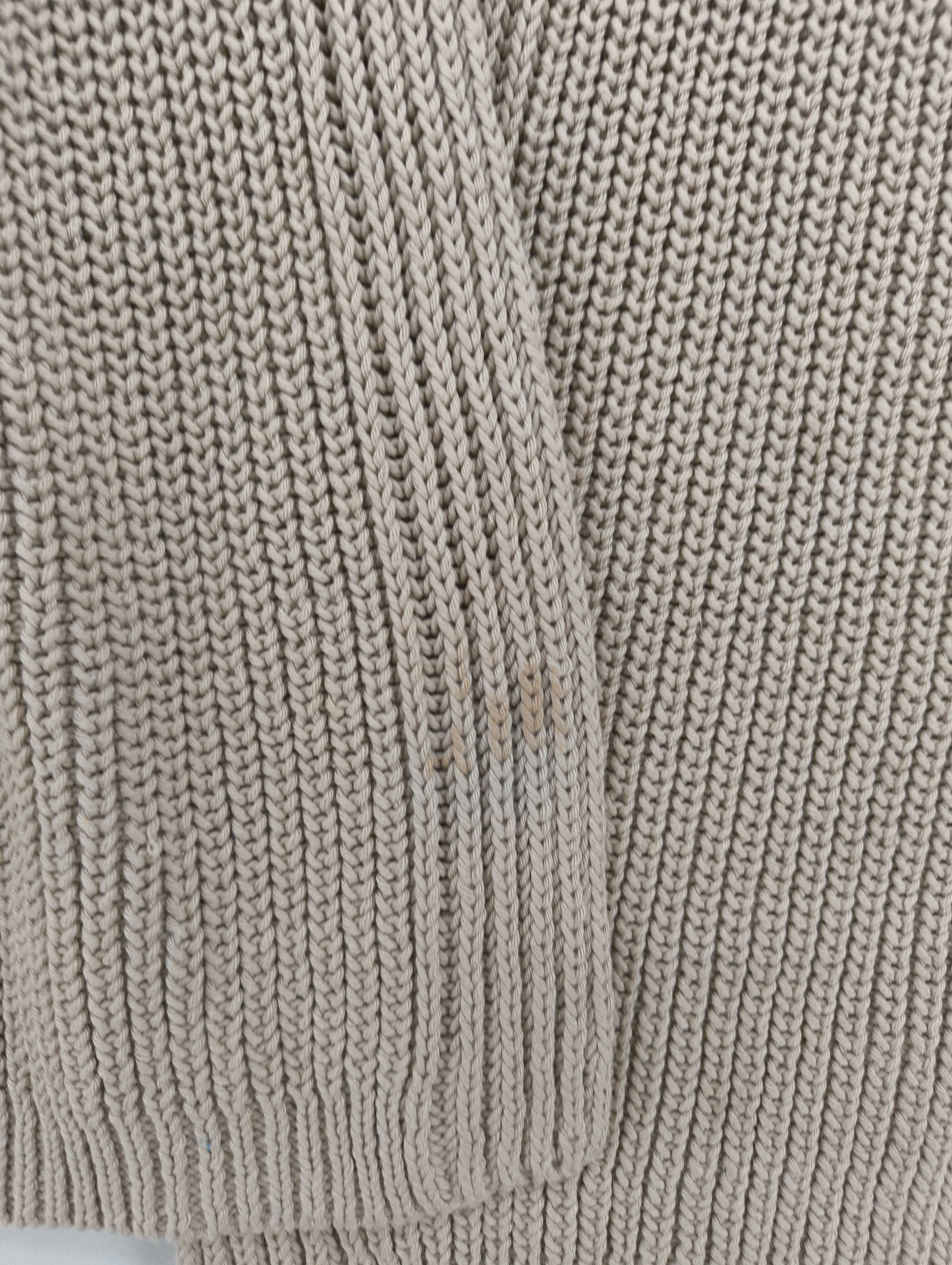 The White Company Women's Cardigan M Tan 100% Cotton V-Neck Cardigan - Image 5