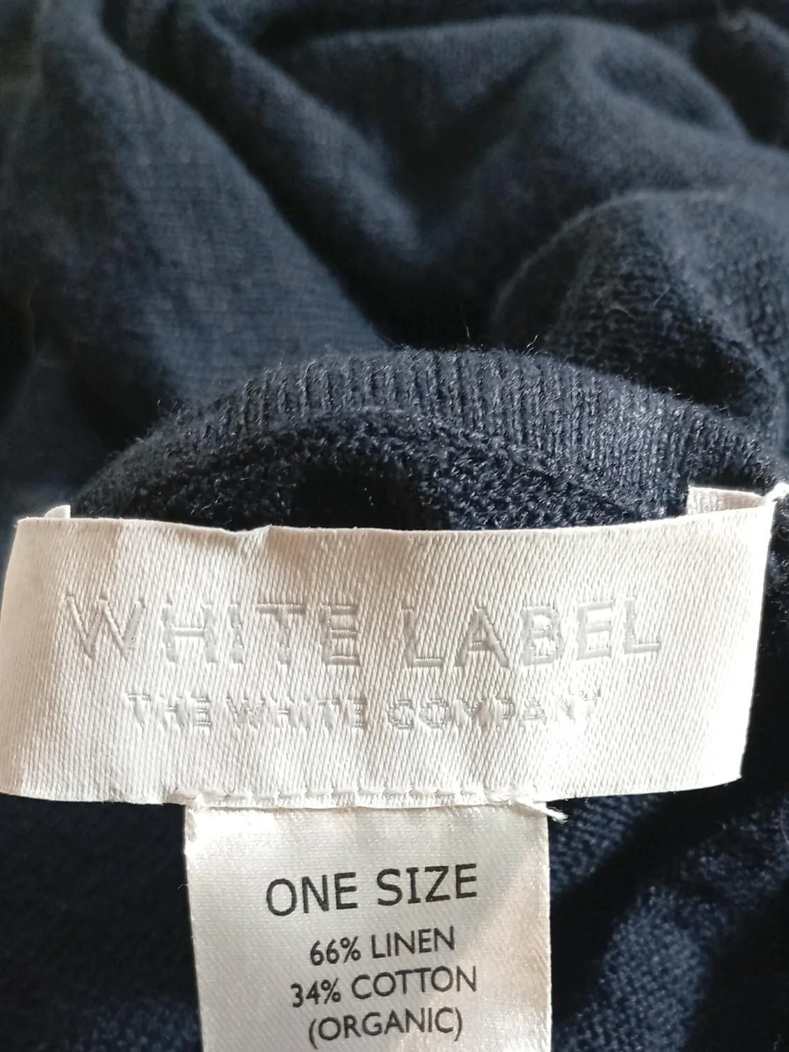 The White Company Women's Coat Black Linen with Cotton Overcoat - Image 5
