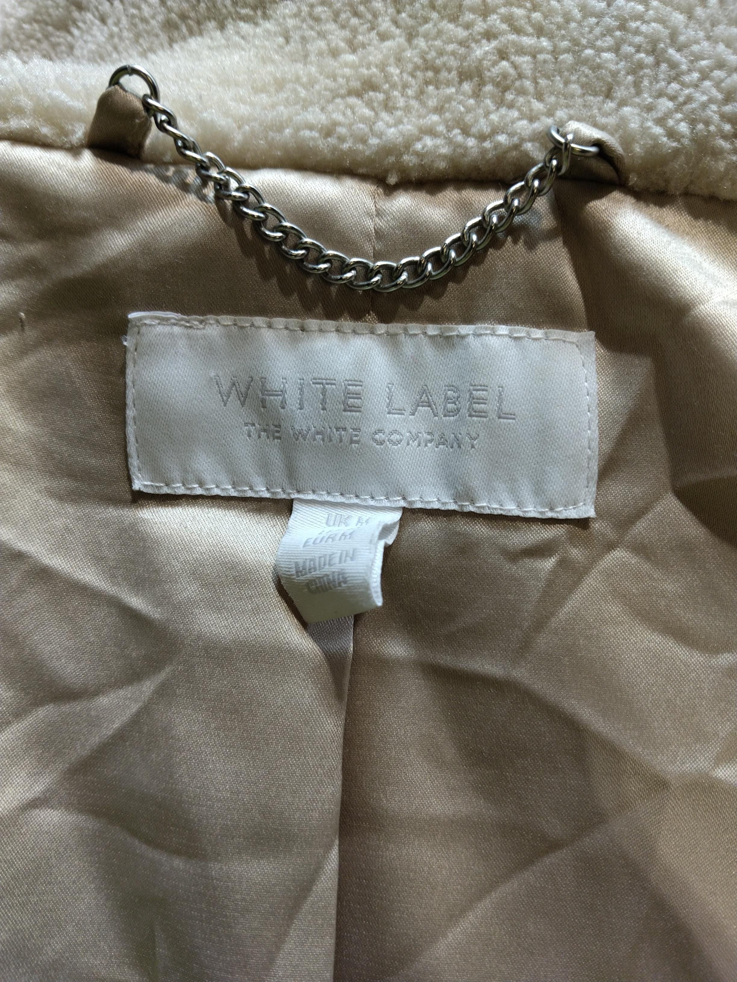 The White Company Women's Coat M Cream Polyester with Elastane Puffer Jacket - Image 5