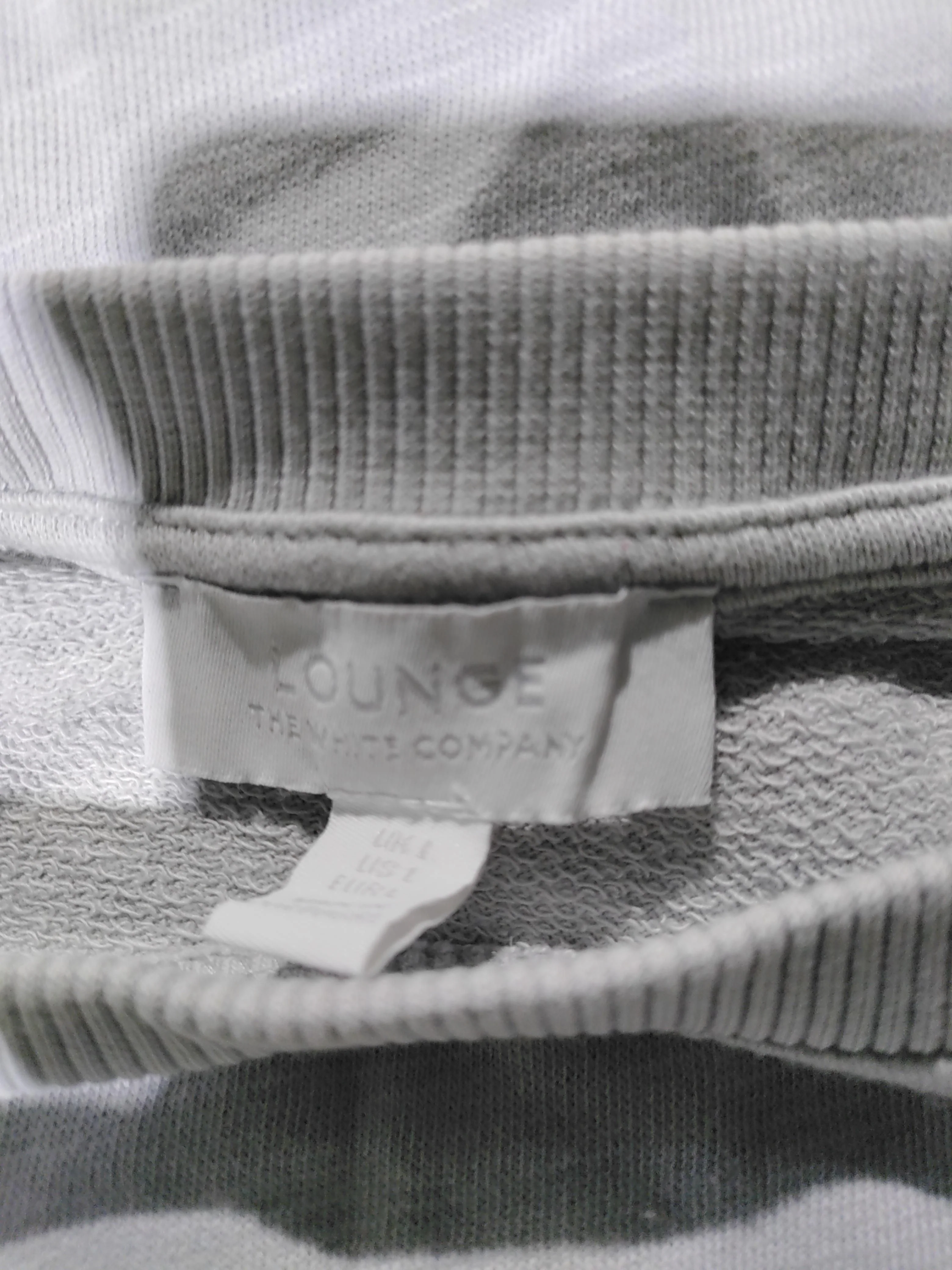 The White Company Women's Hoodie L Grey 100% Cotton Pullover - Image 5
