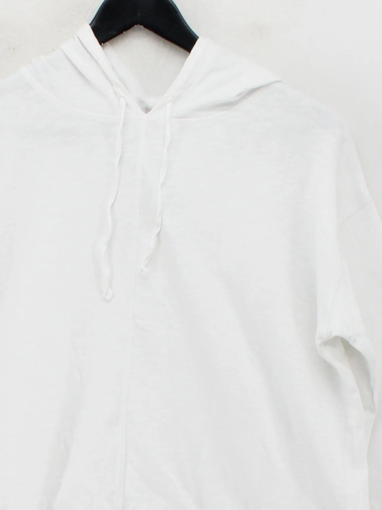 The White Company Women's Hoodie UK 16 White 100% Other Pullover - Image 3