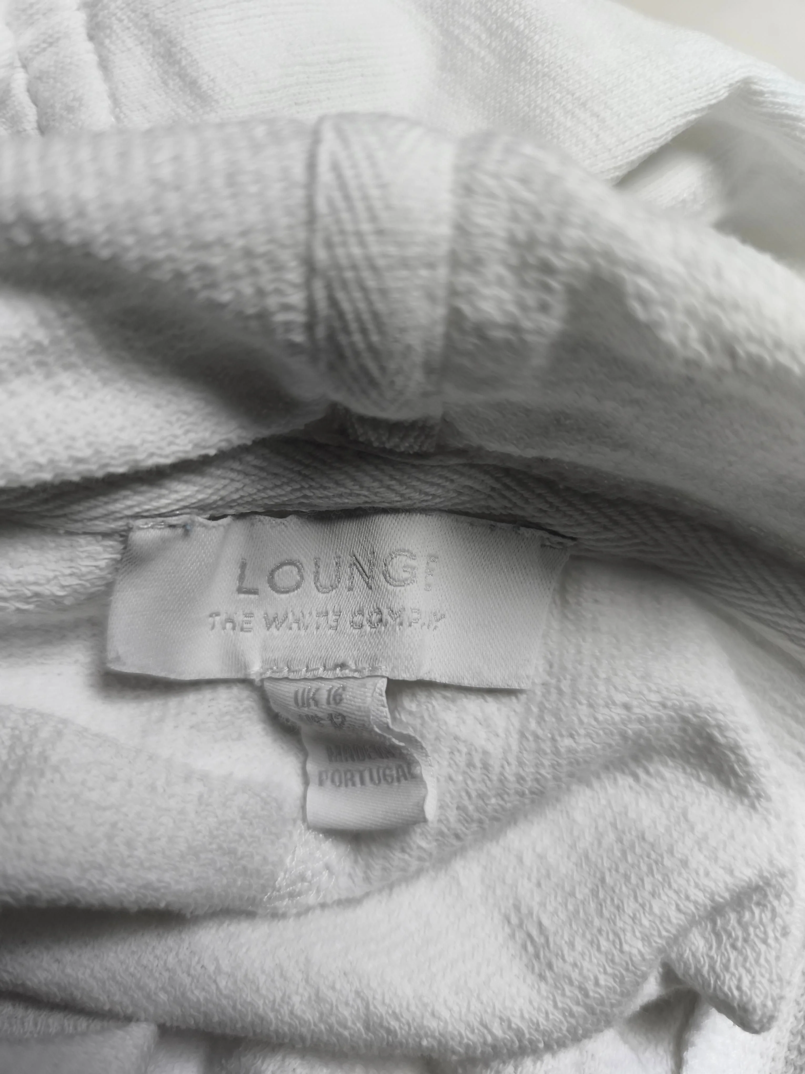 The White Company Women's Hoodie UK 16 White 100% Other Pullover - Image 7