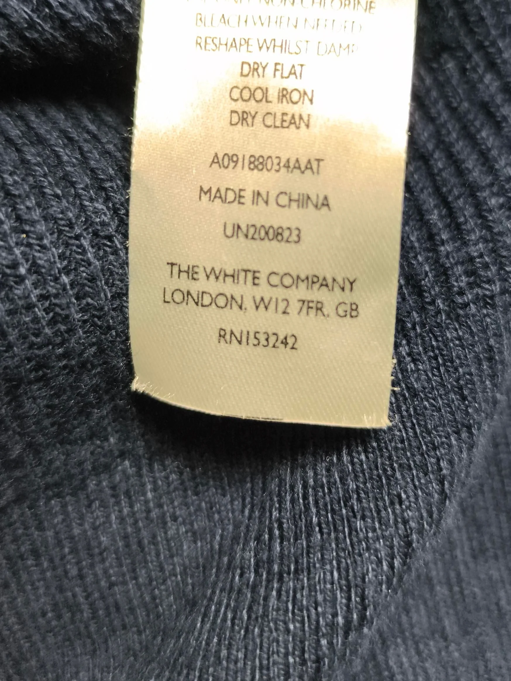 The White Company Women's Hoodie XL Blue Cotton - Image 6