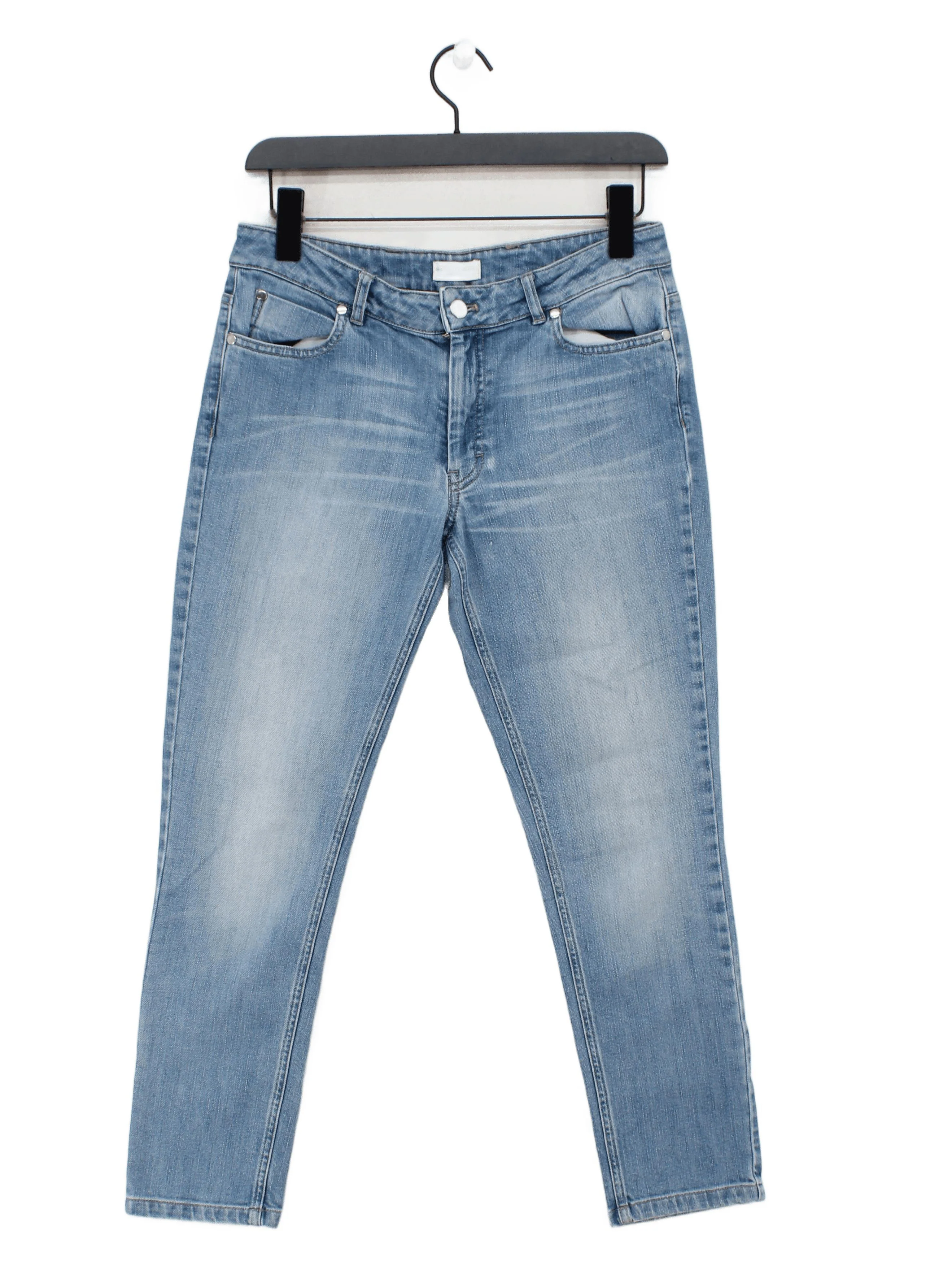 The White Company Women's Jeans UK 10 Blue Cotton
