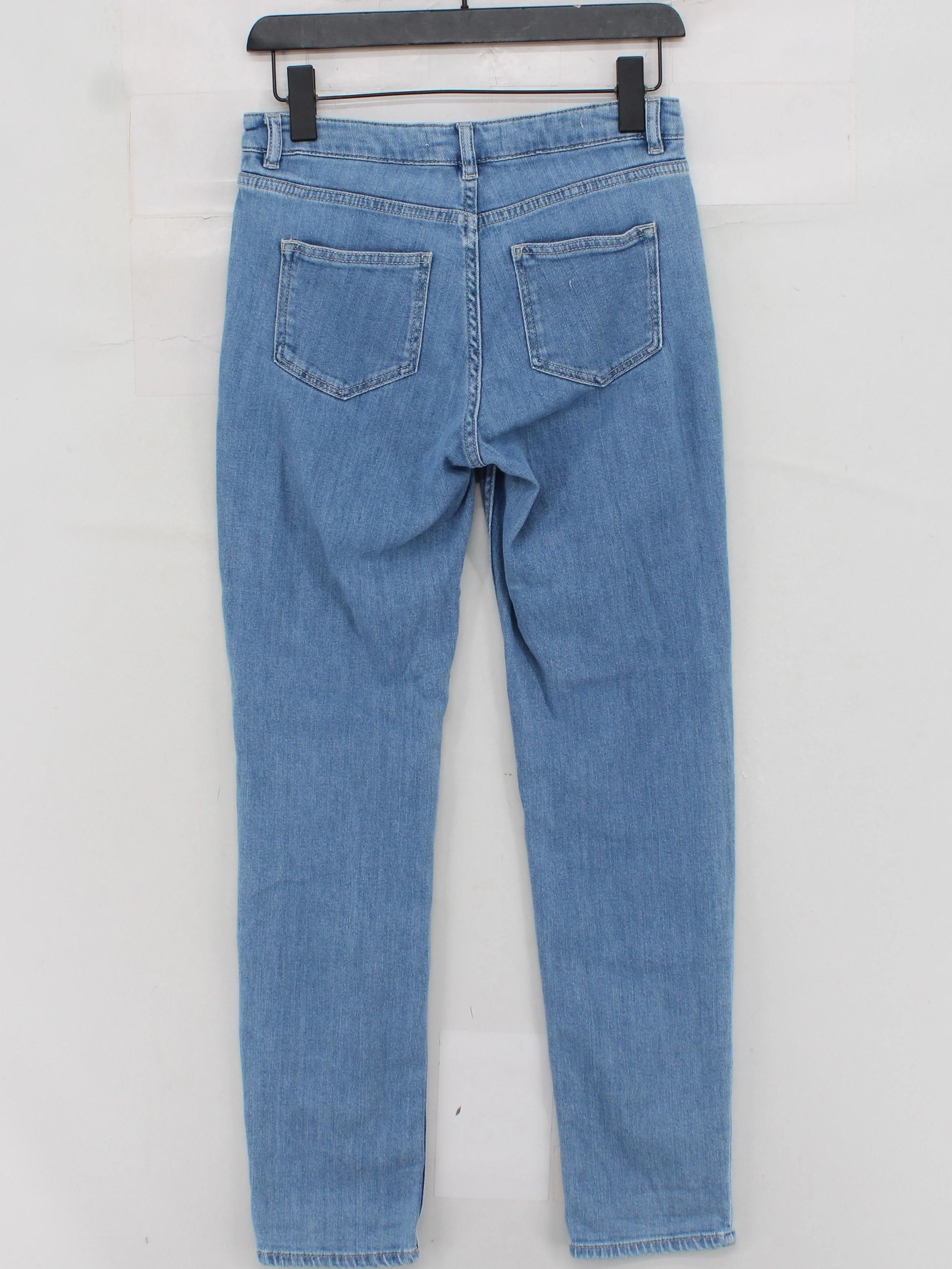 The White Company Women's Jeans UK 8 Blue Cotton with Elastane Boyfriend - Image 2