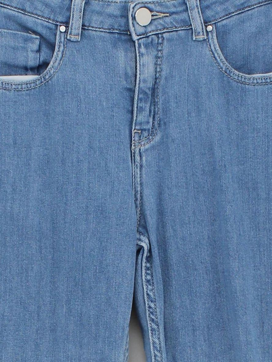The White Company Women's Jeans UK 8 Blue Cotton with Elastane Boyfriend - Image 3