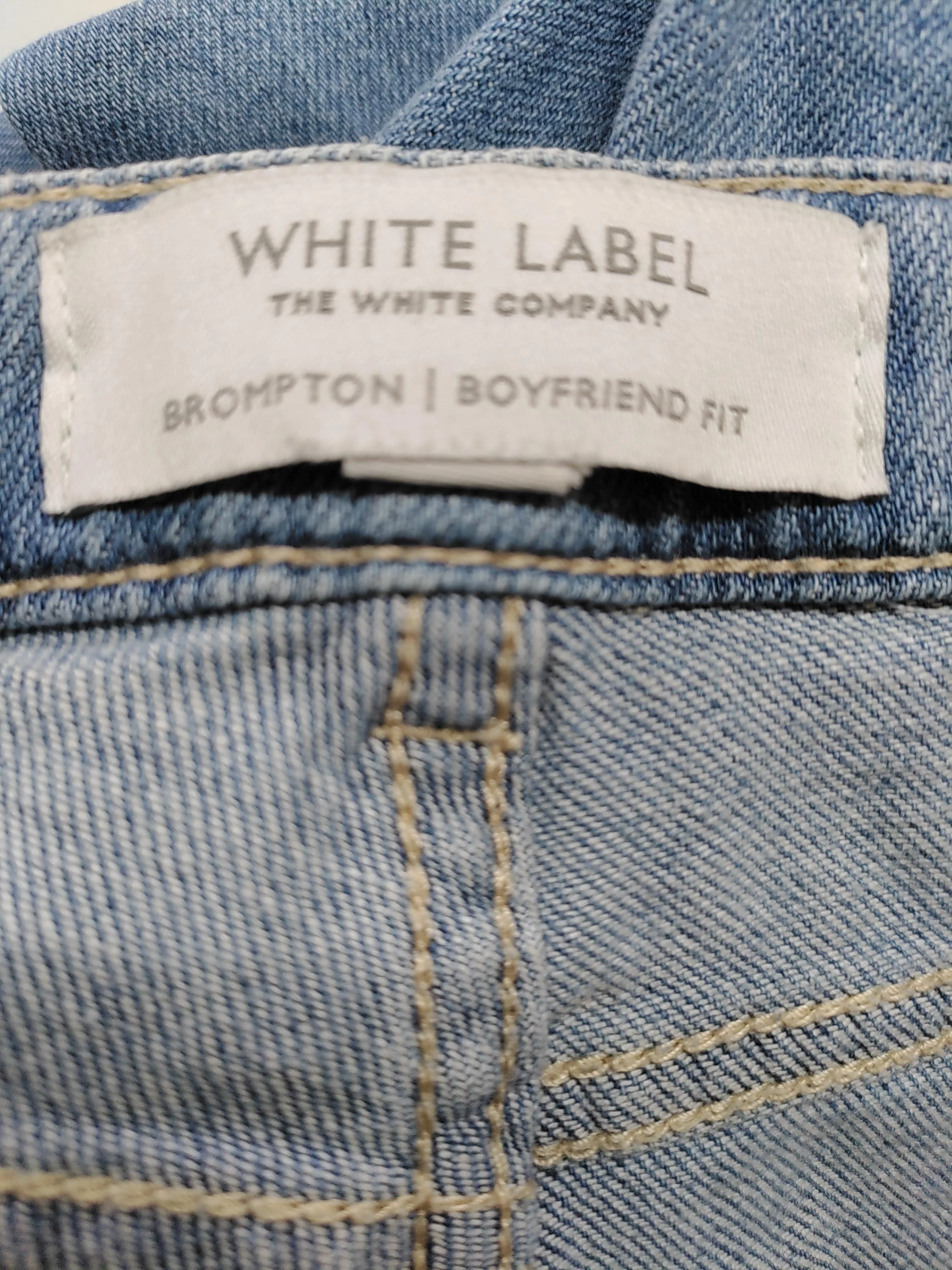 The White Company Women's Jeans UK 8 Blue Cotton with Elastane Boyfriend - Image 5