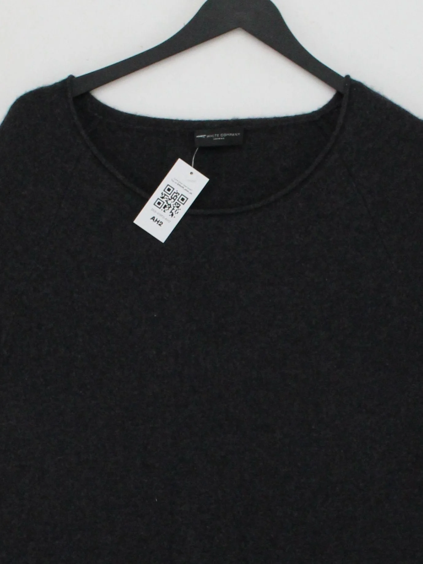 The White Company Women's Jumper L Grey Cashmere with Nylon, Elastane Pullover - Image 3