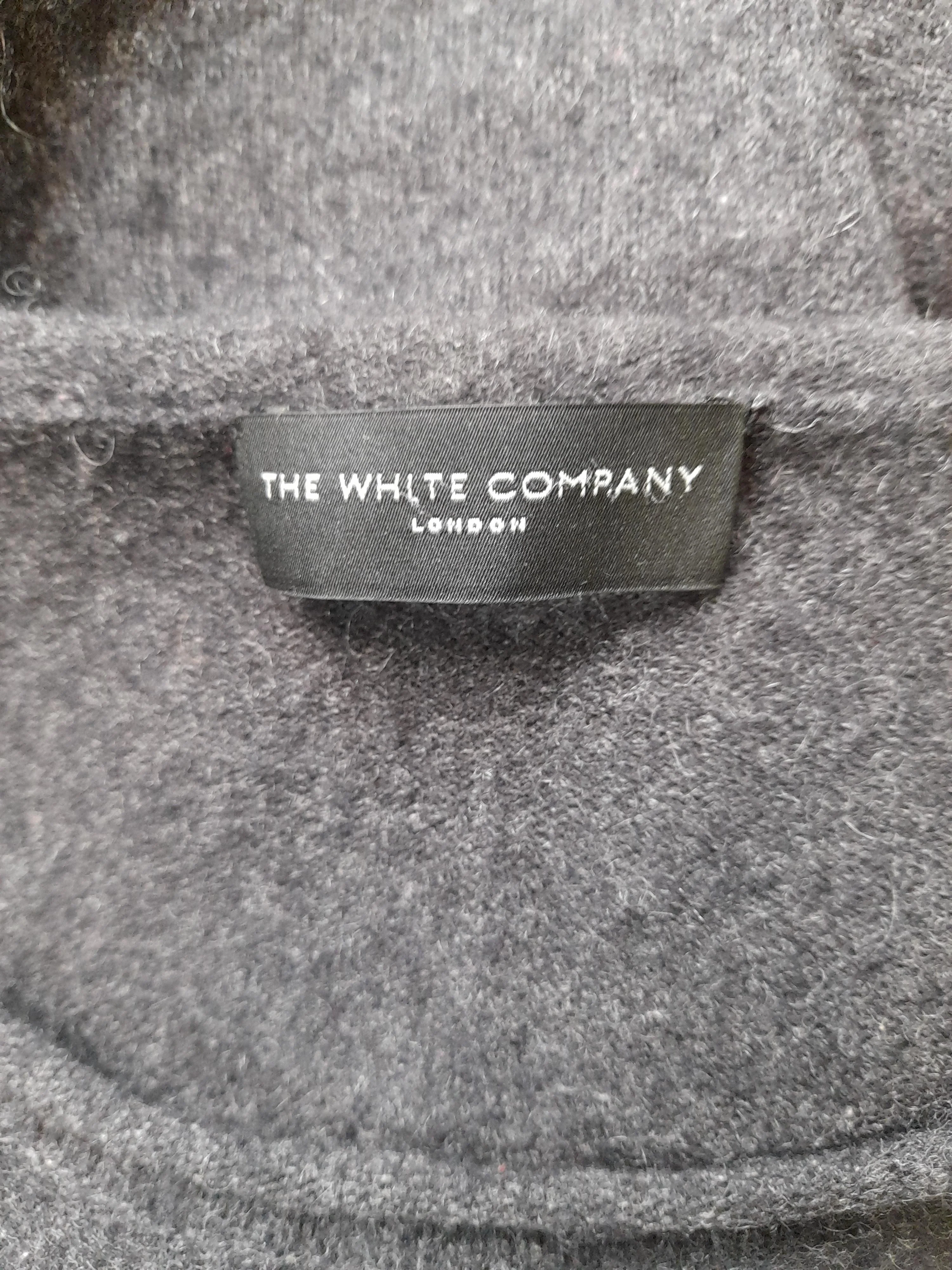 The White Company Women's Jumper L Grey Cashmere with Nylon, Elastane Pullover - Image 5