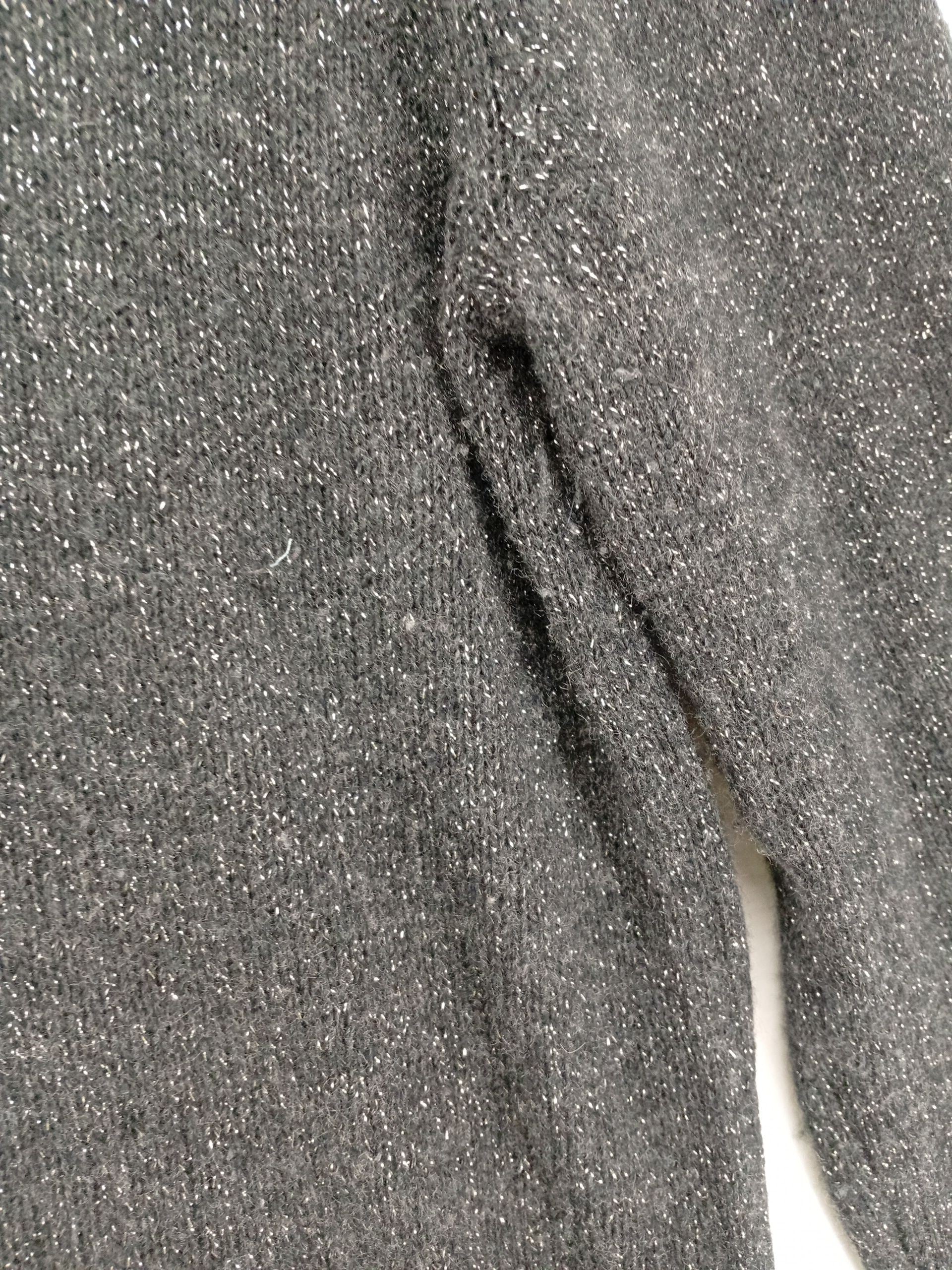 The White Company Women's Jumper L Grey Cashmere with Polyester, Other Pullover - Image 5