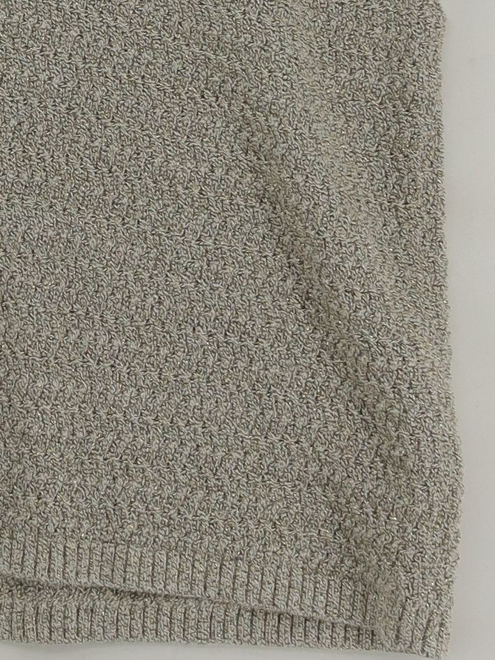 The White Company Women's Jumper L Grey Cotton with Polyester, Other V-Neck Vest - Image 4